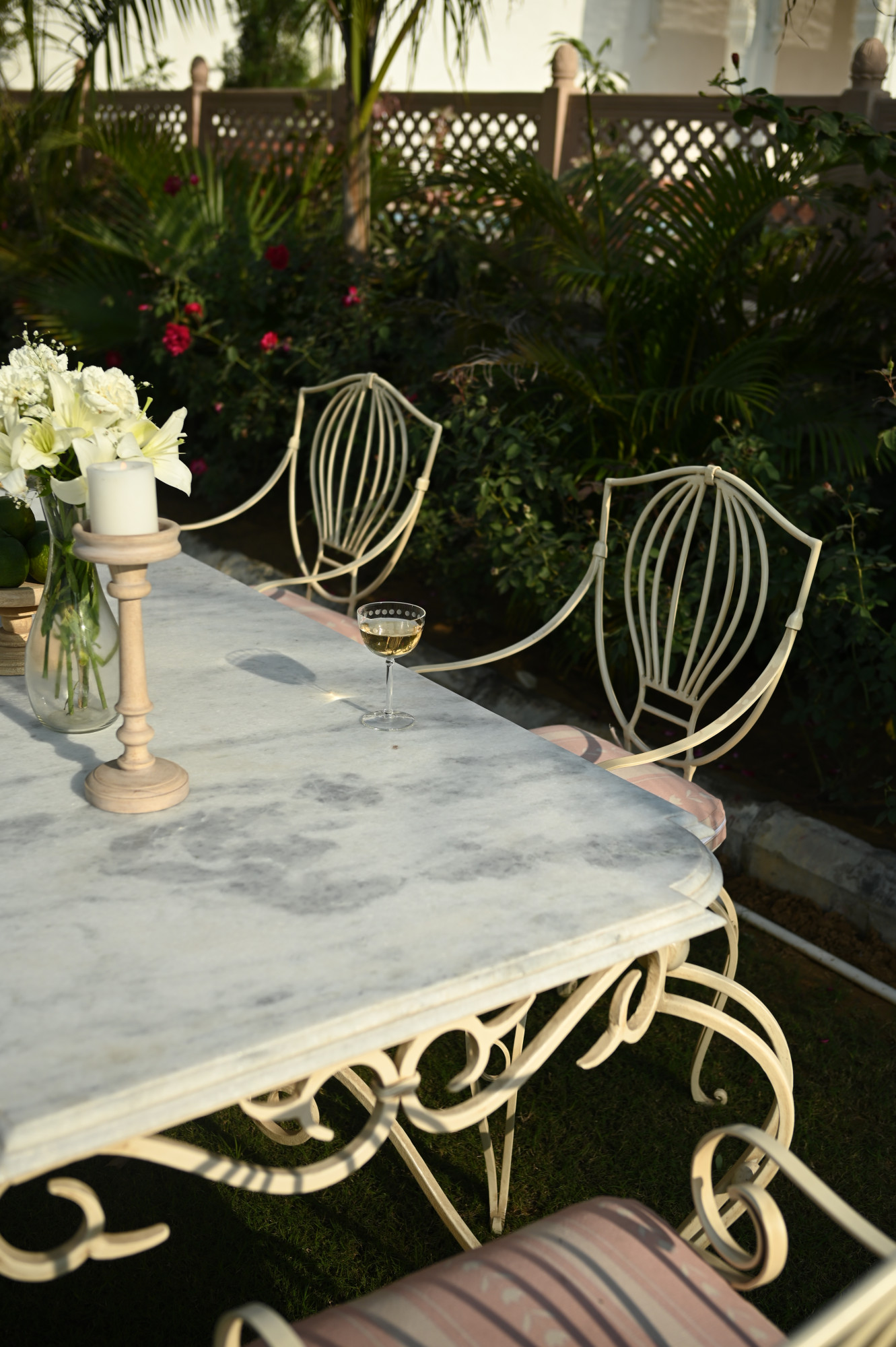 La Roseraie Wrought Iron Dining table