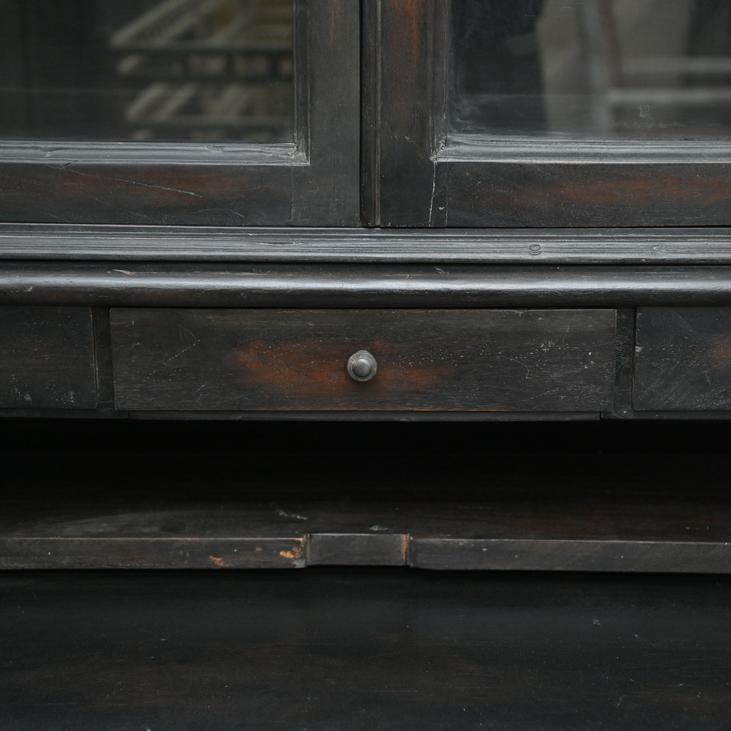 Farmhouse cabinet with desk