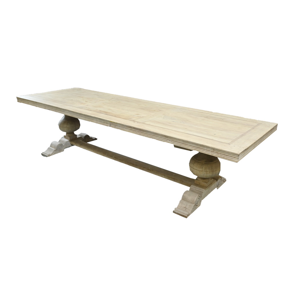 Fat baluster dining table