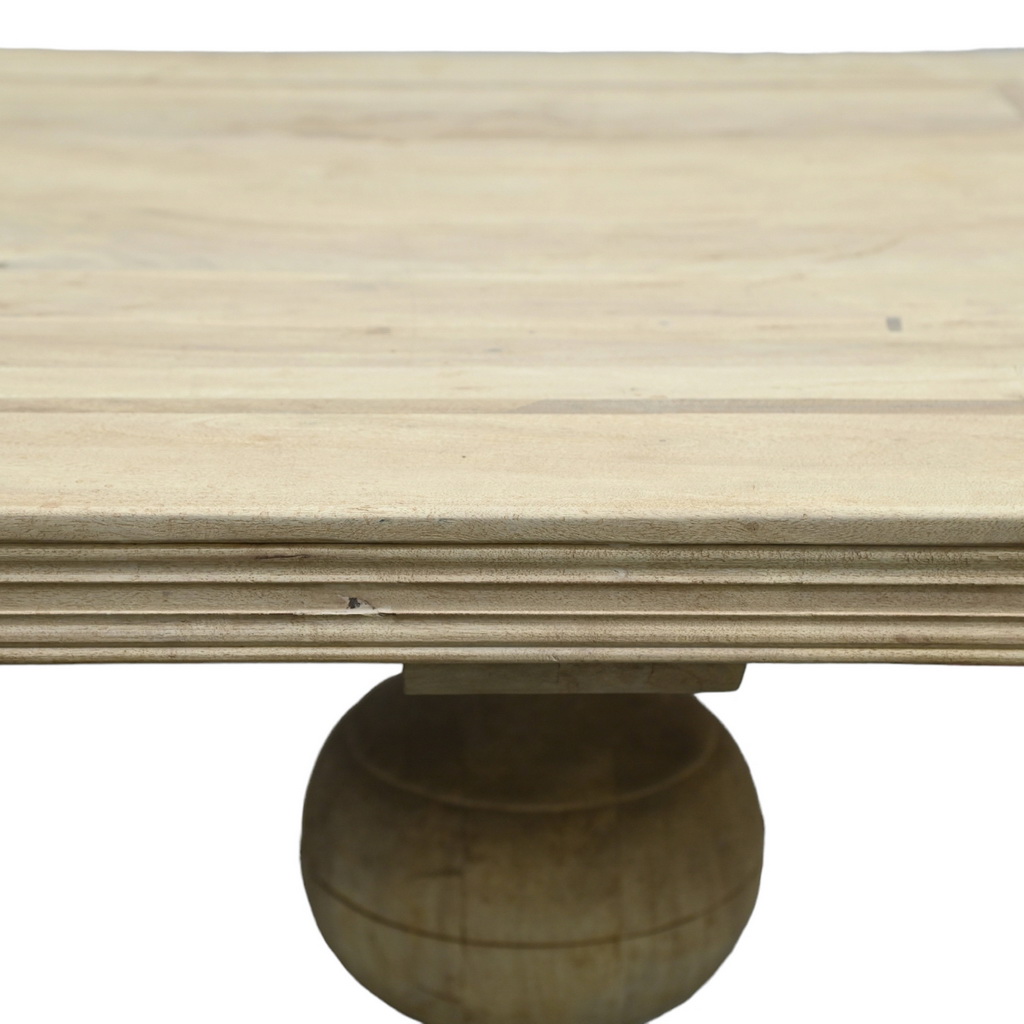 Fat baluster dining table