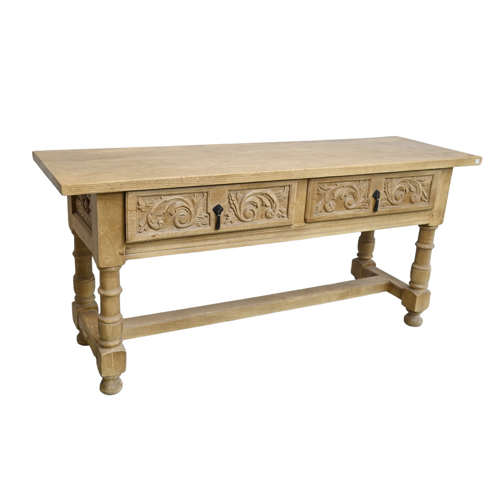 Spanish carved console