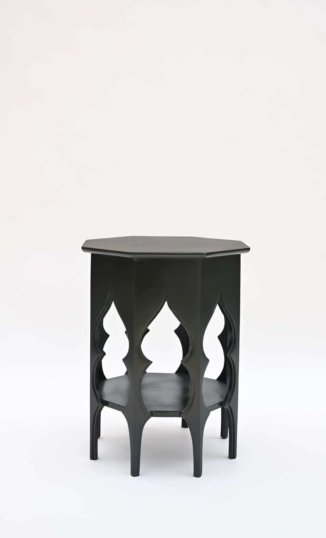 Blue Hexagon Side Table