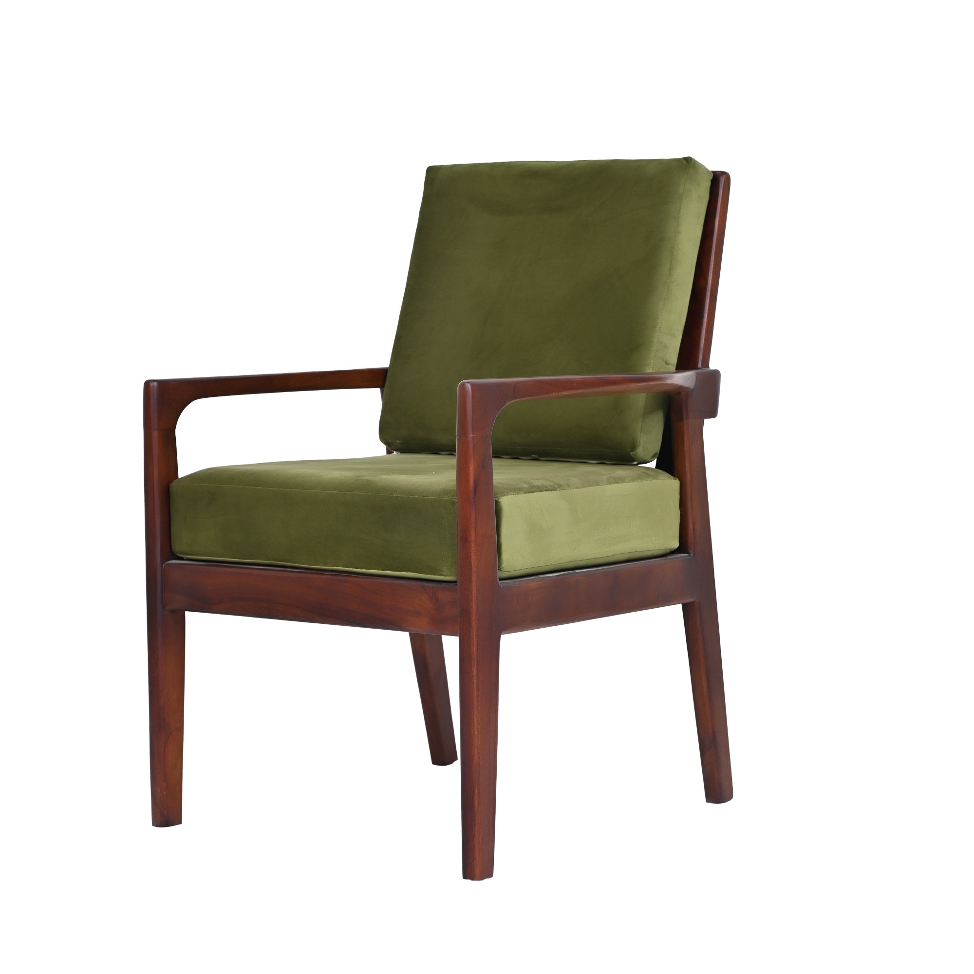 Mid century Velvet Armchair 