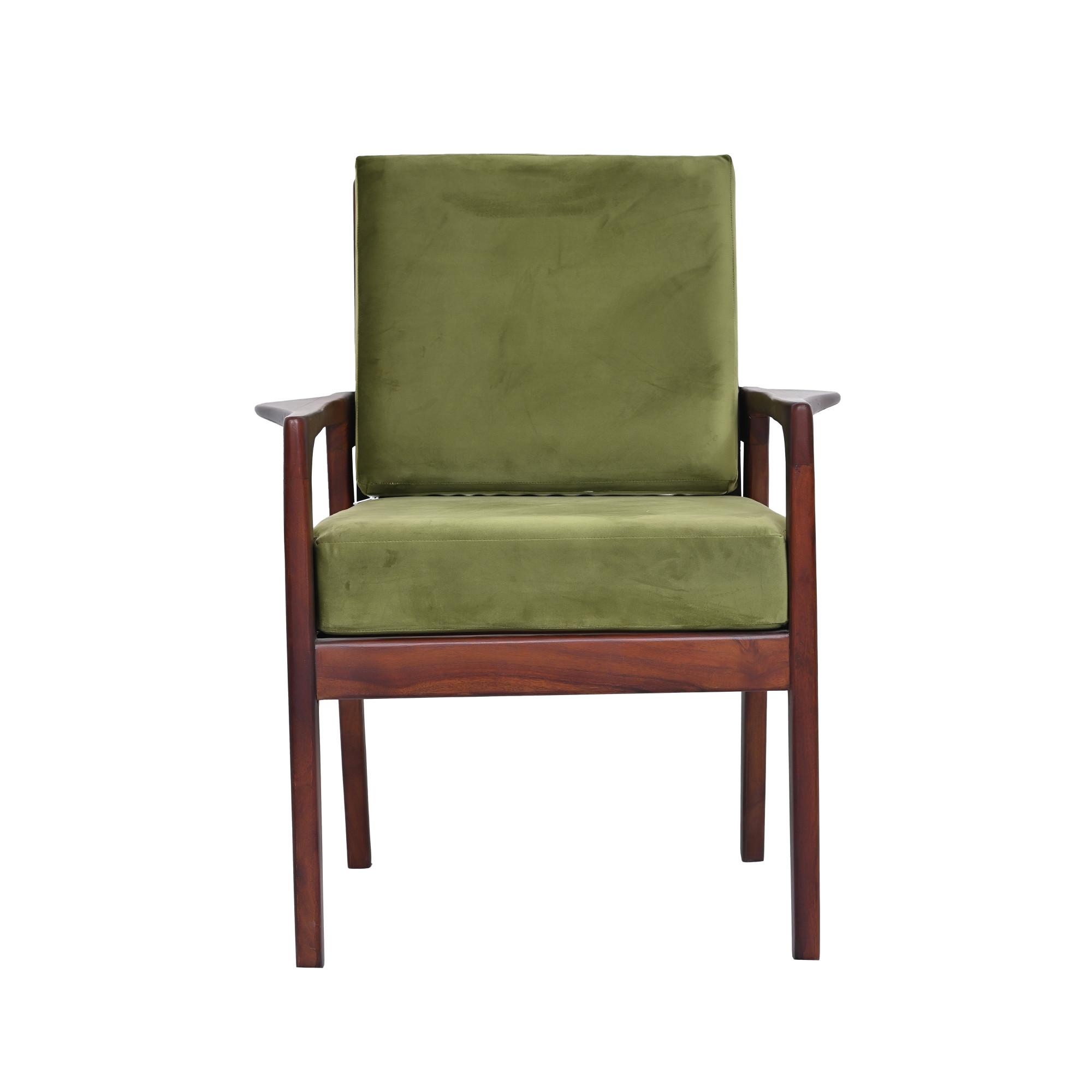 Mid century Velvet Armchair 