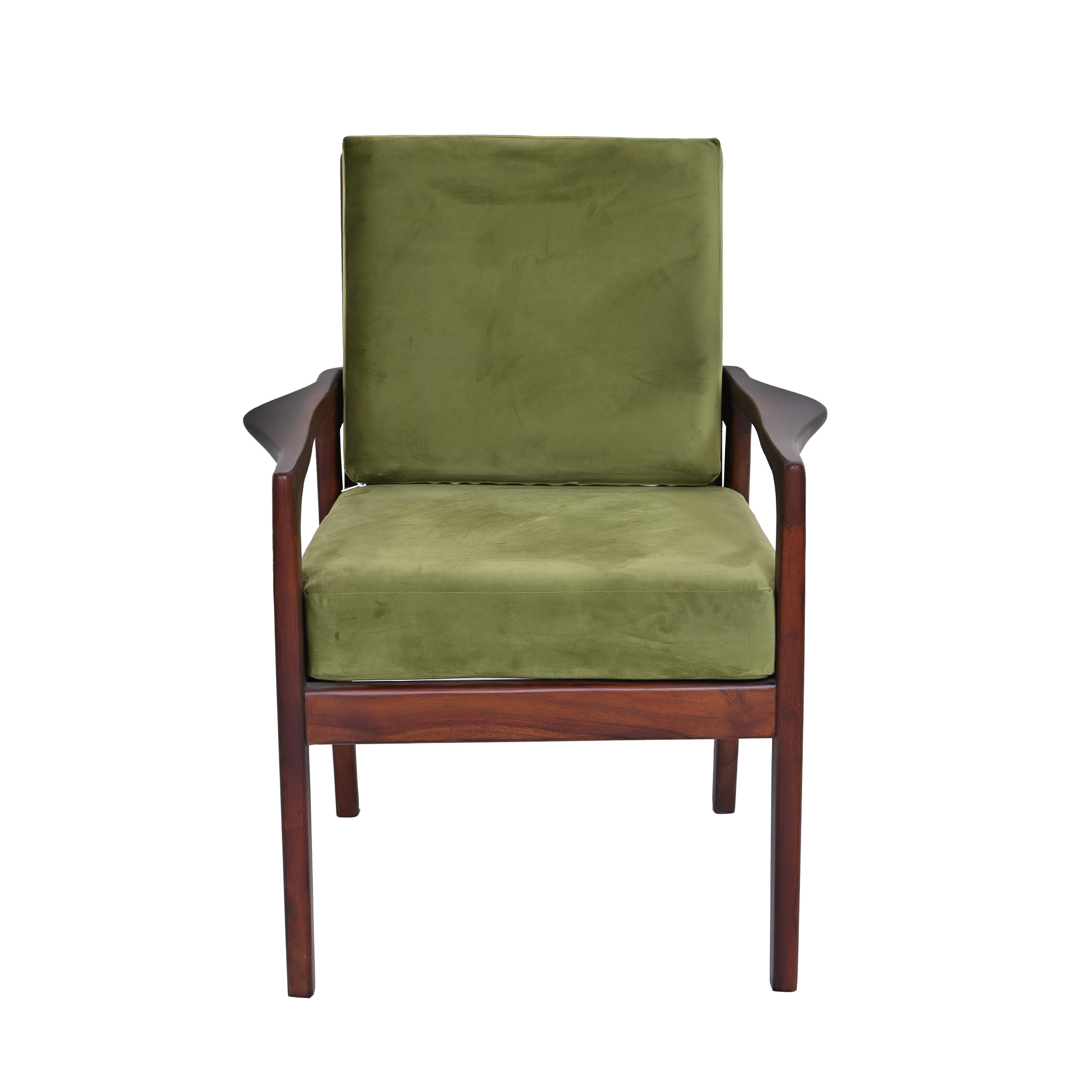Mid century Velvet Armchair 