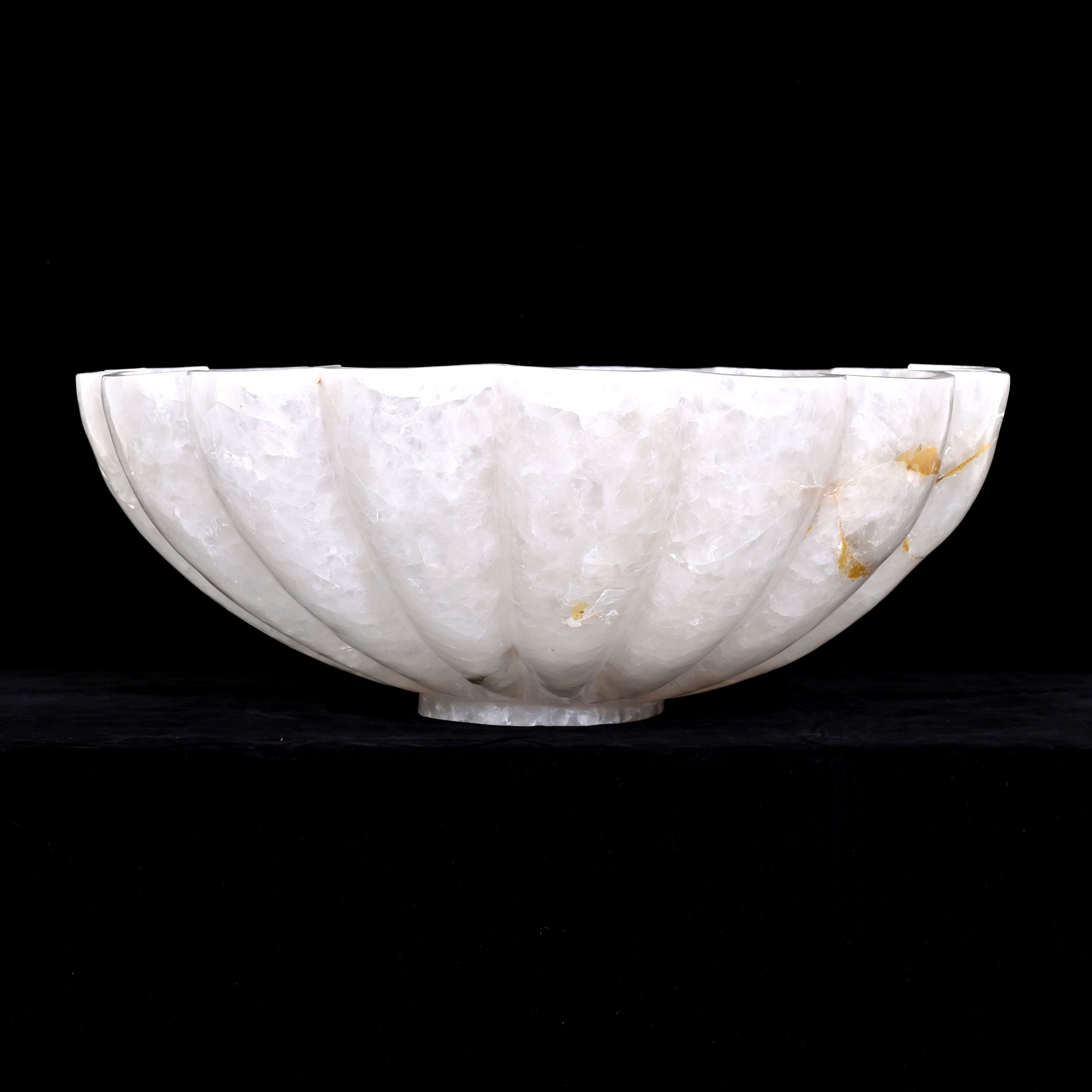 Rock crystal bowl