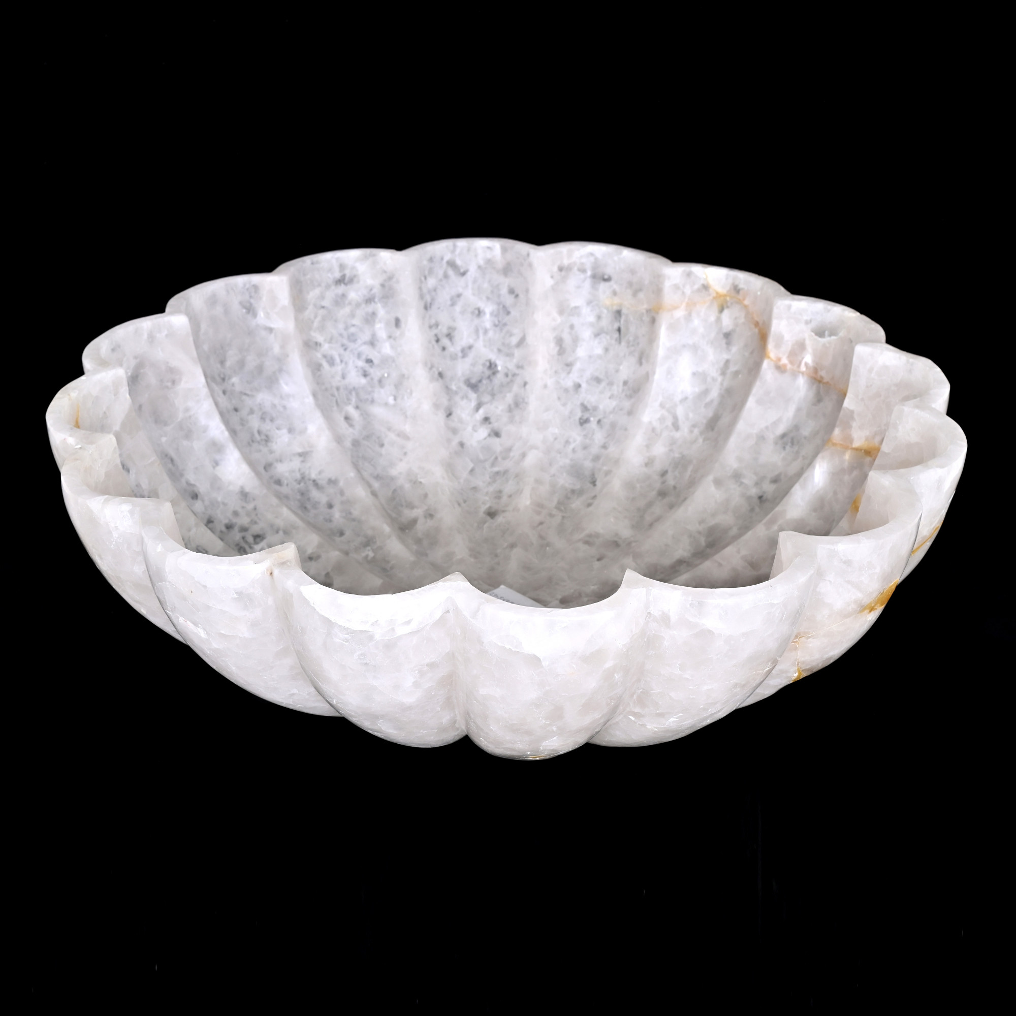 Rock crystal bowl