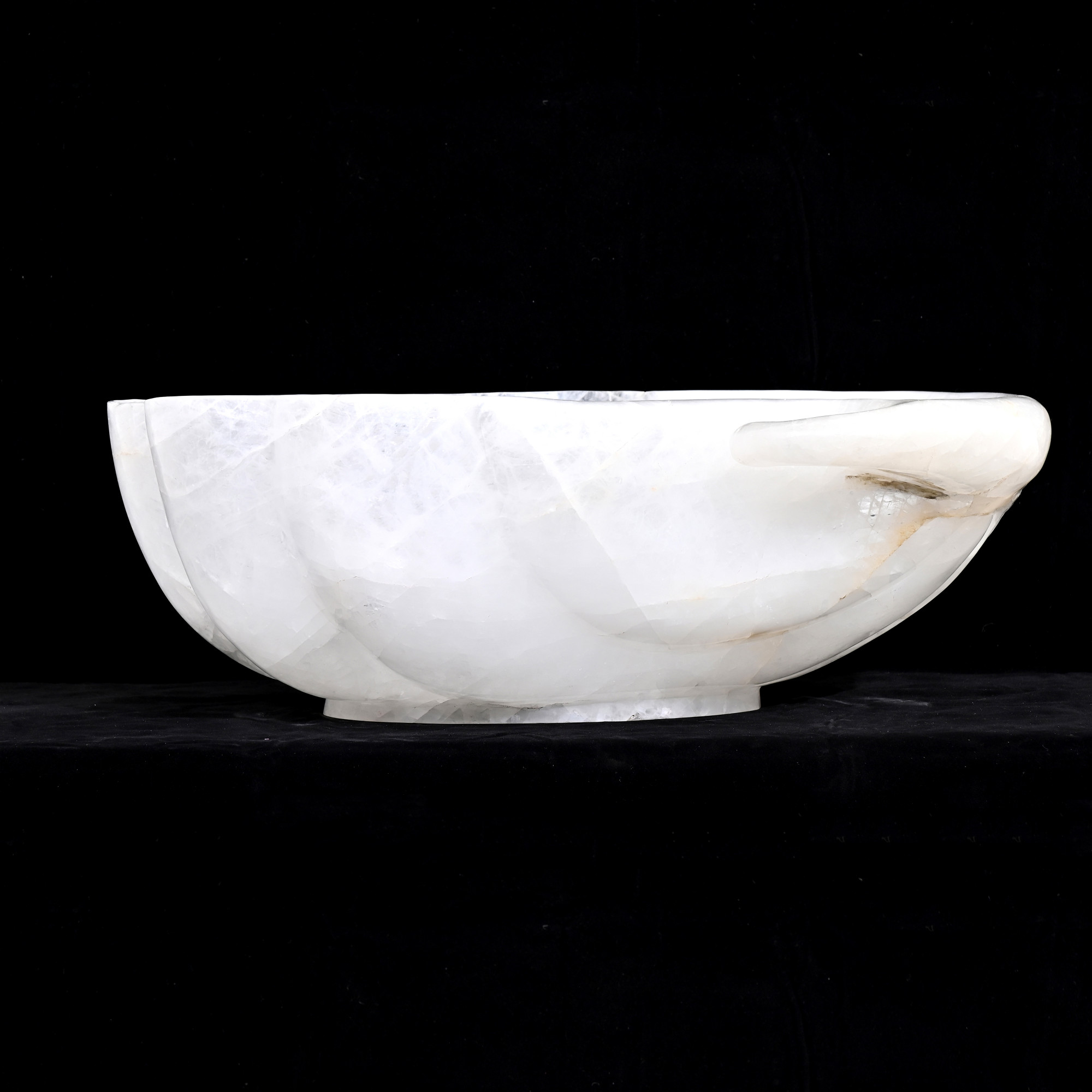 Rock crystal bowl