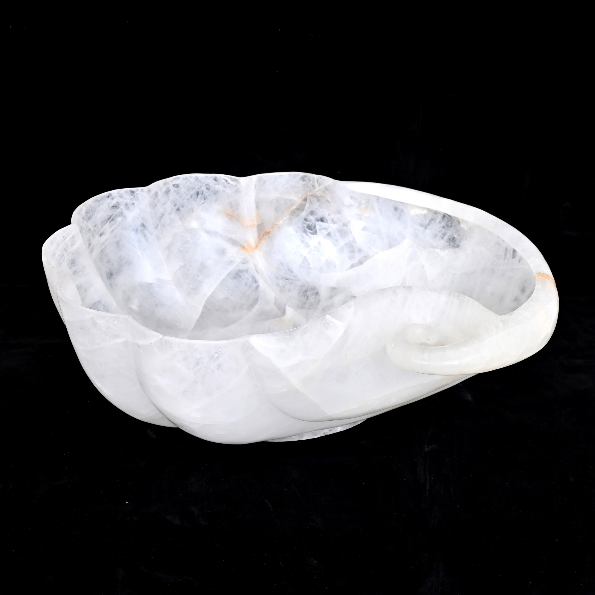 Rock crystal bowl