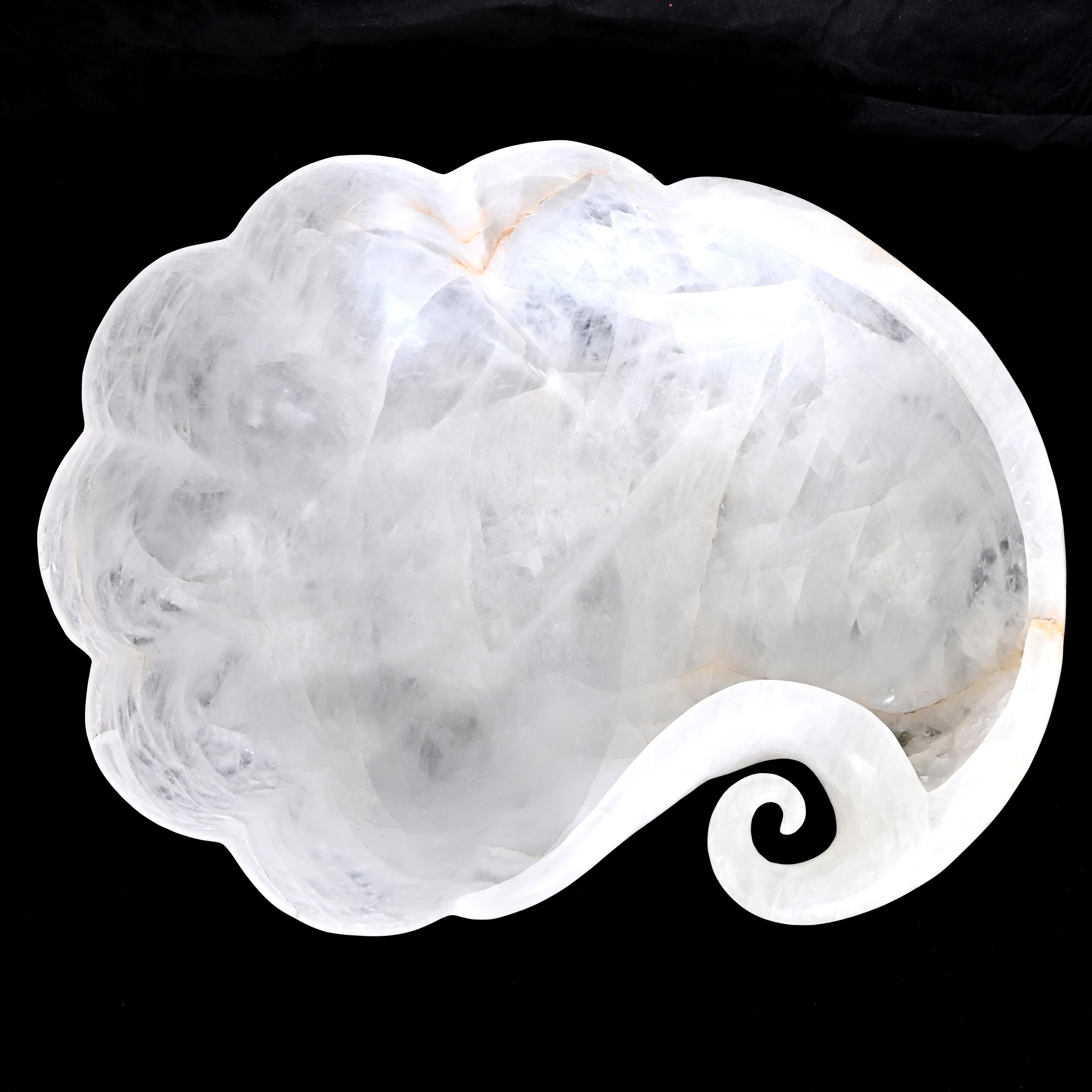 Rock crystal bowl