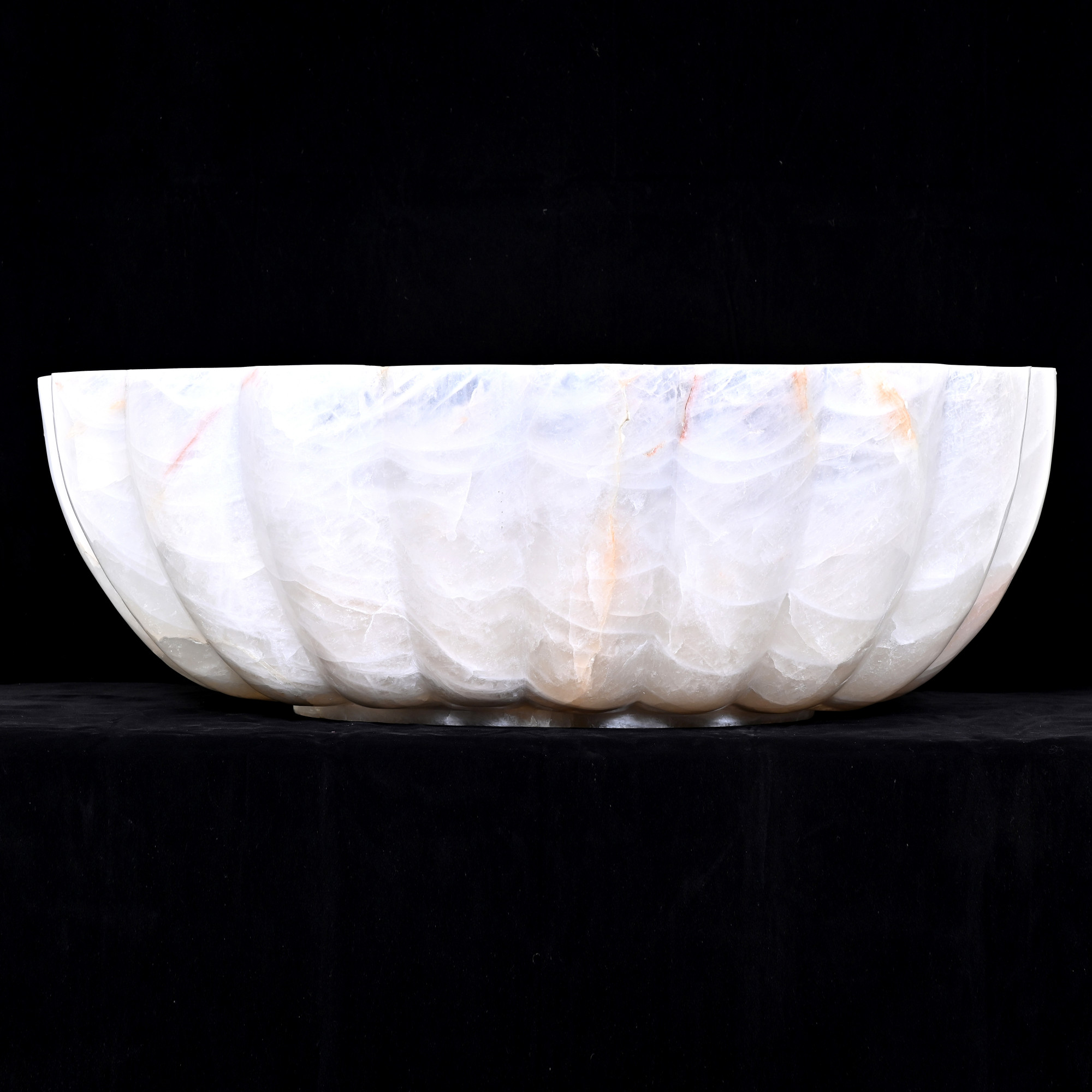 Rock crystal bowl