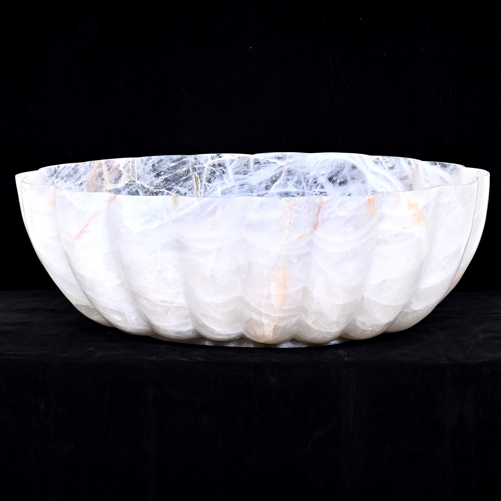 Rock crystal bowl