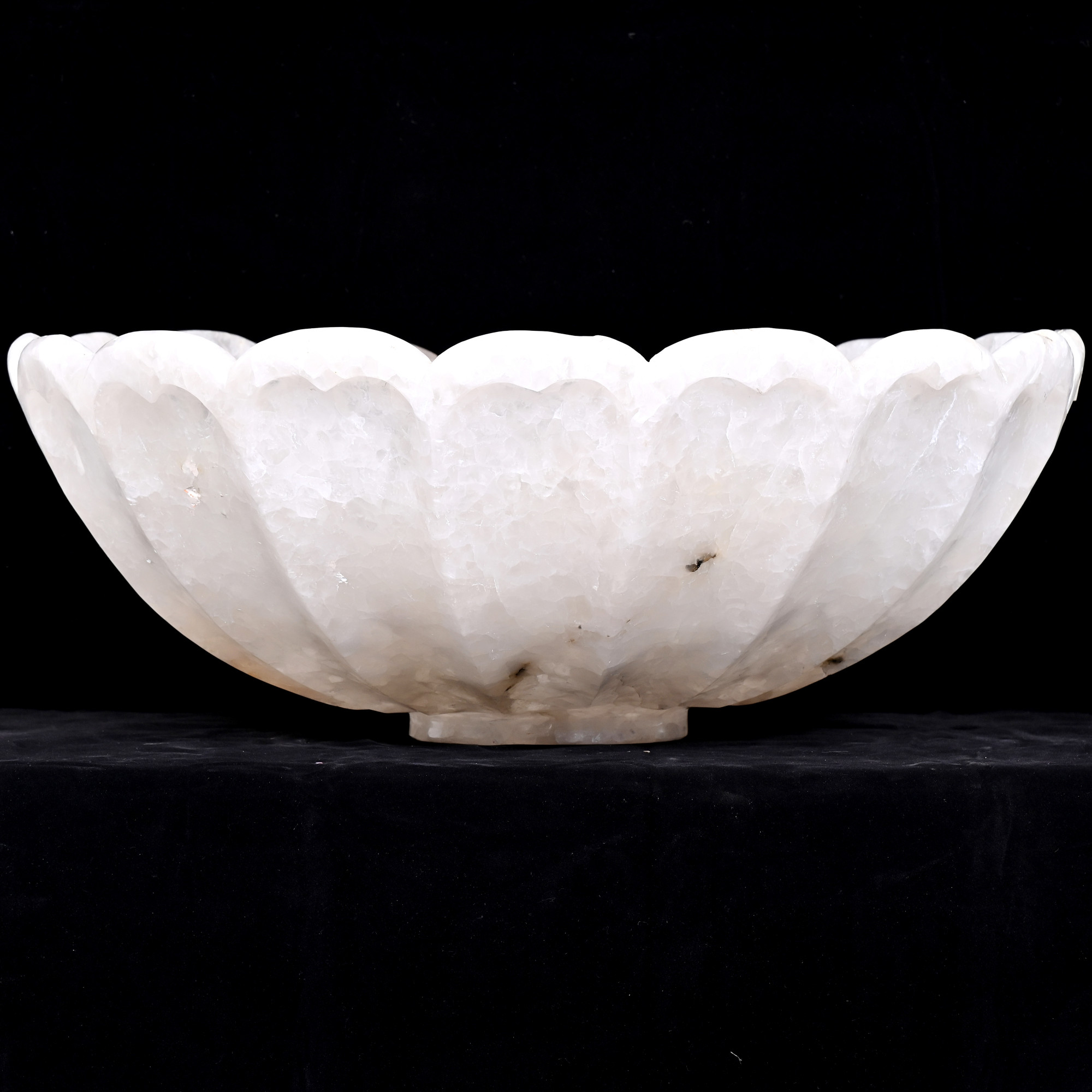 Rock crystal bowl