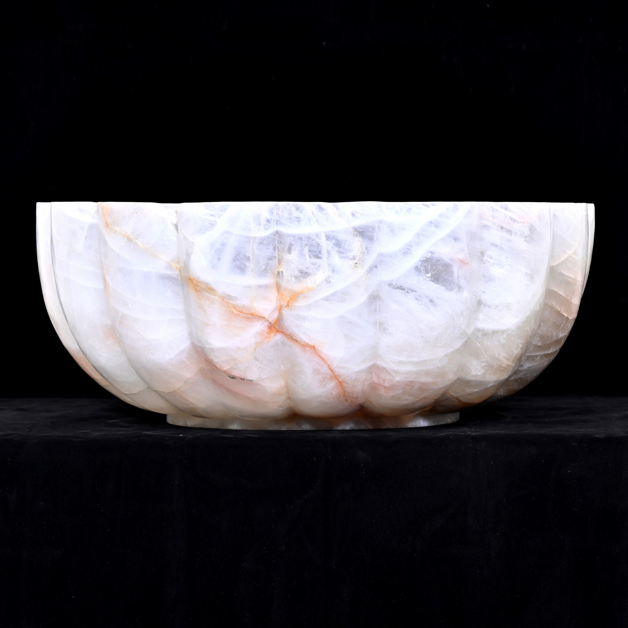 Rock crystal bowl