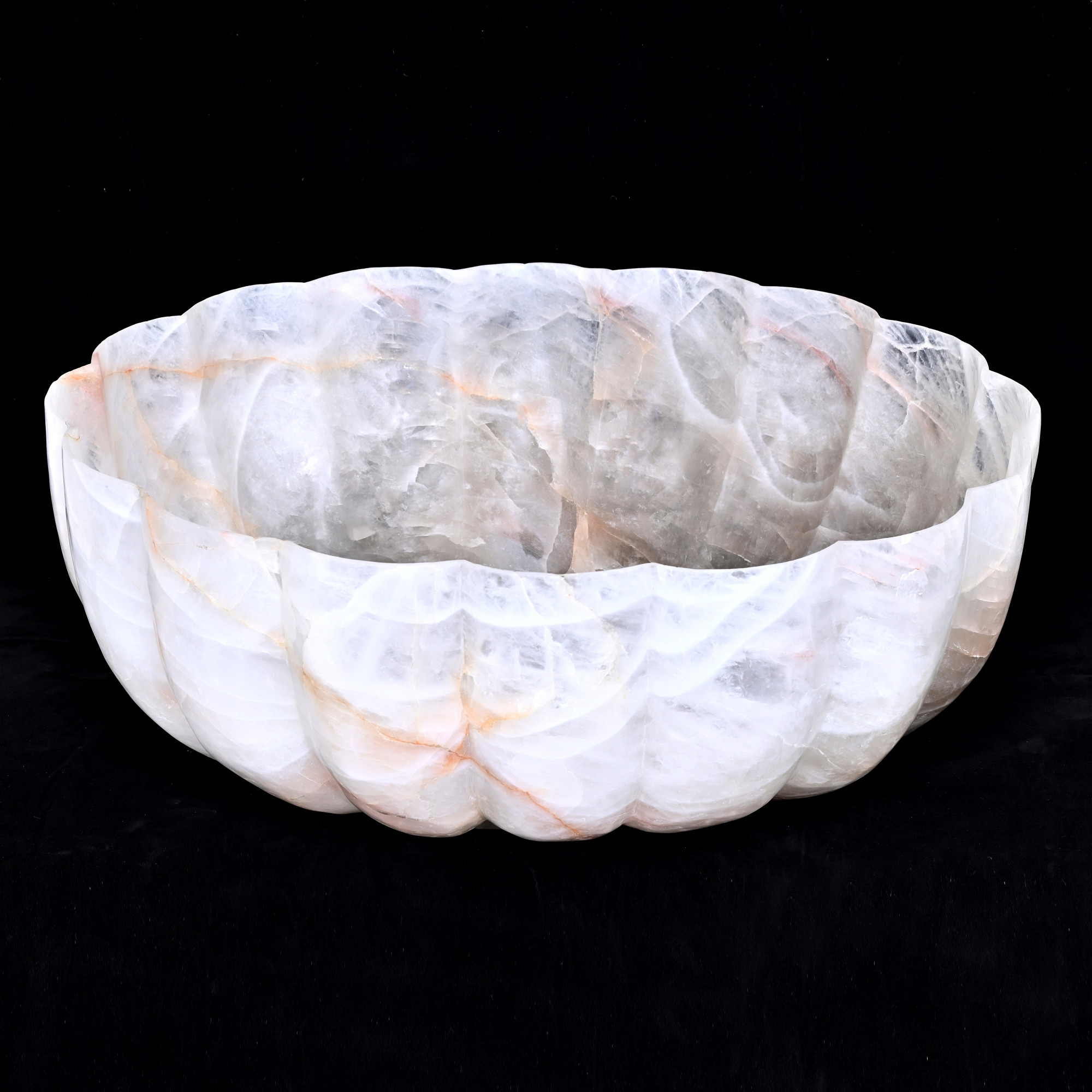 Rock crystal bowl