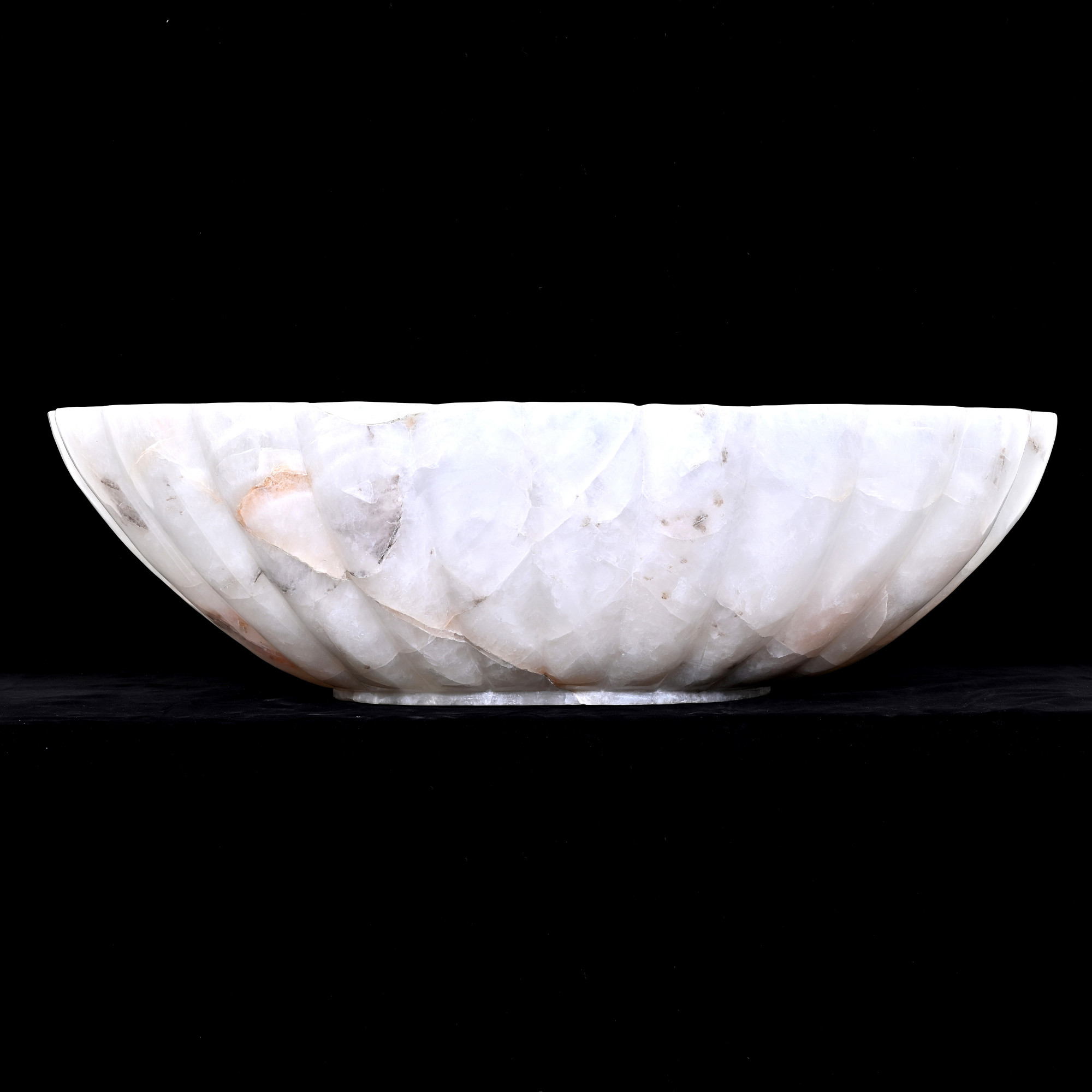 Rock crystal bowl