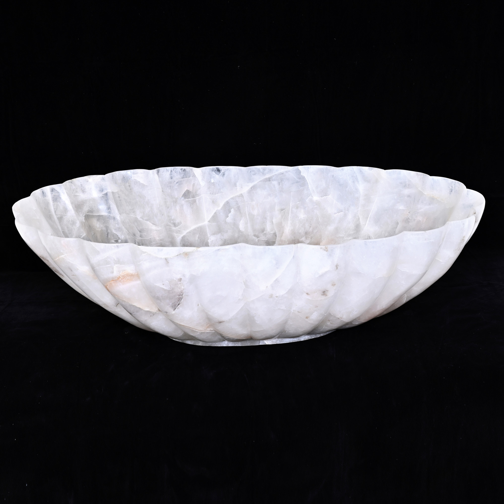 Rock crystal bowl