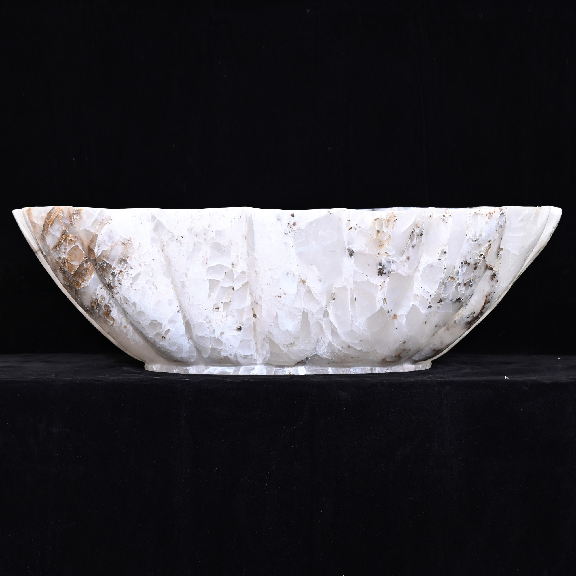 Rock crystal bowl