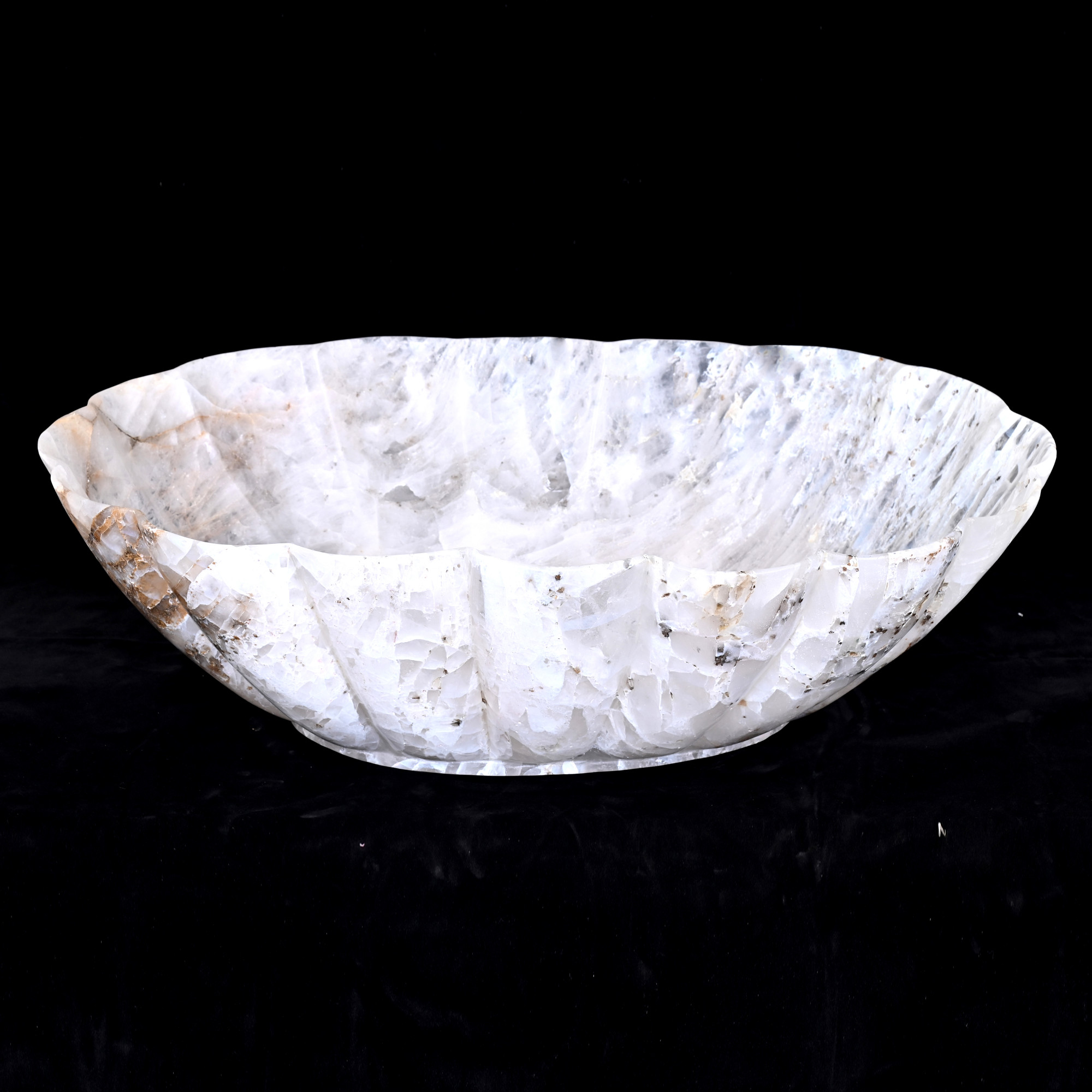 Rock crystal bowl
