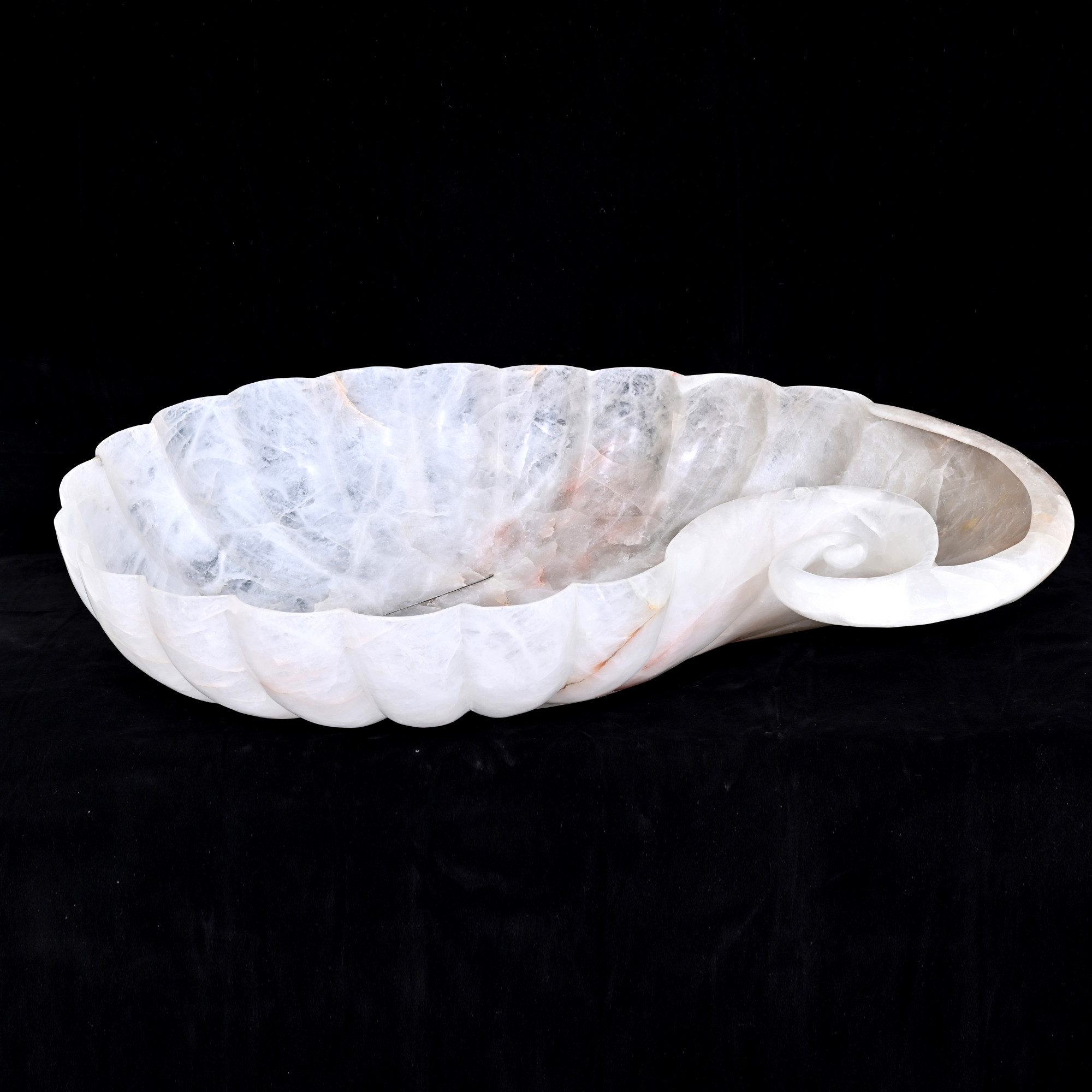 Rock crystal bowl