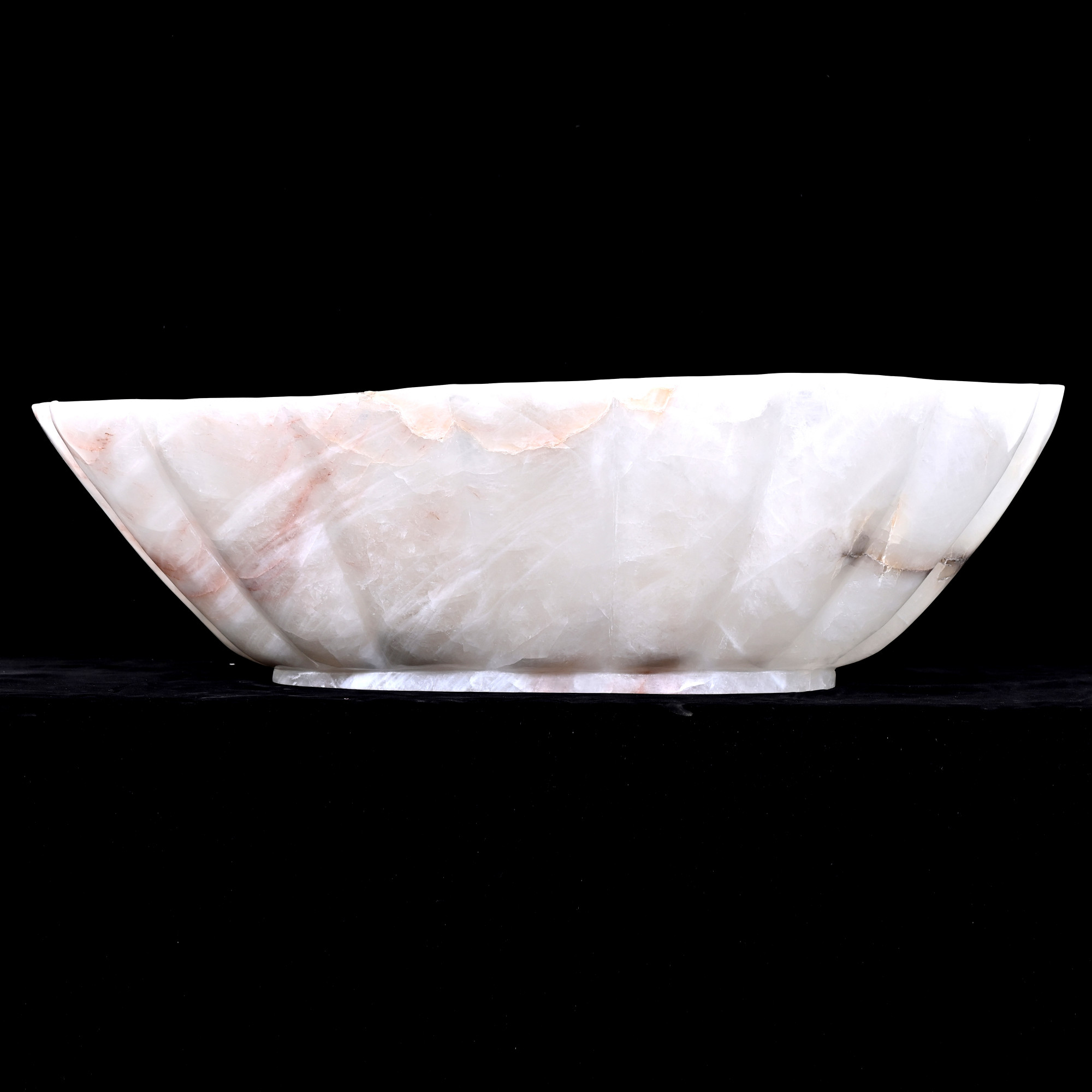 Rock crystal bowl