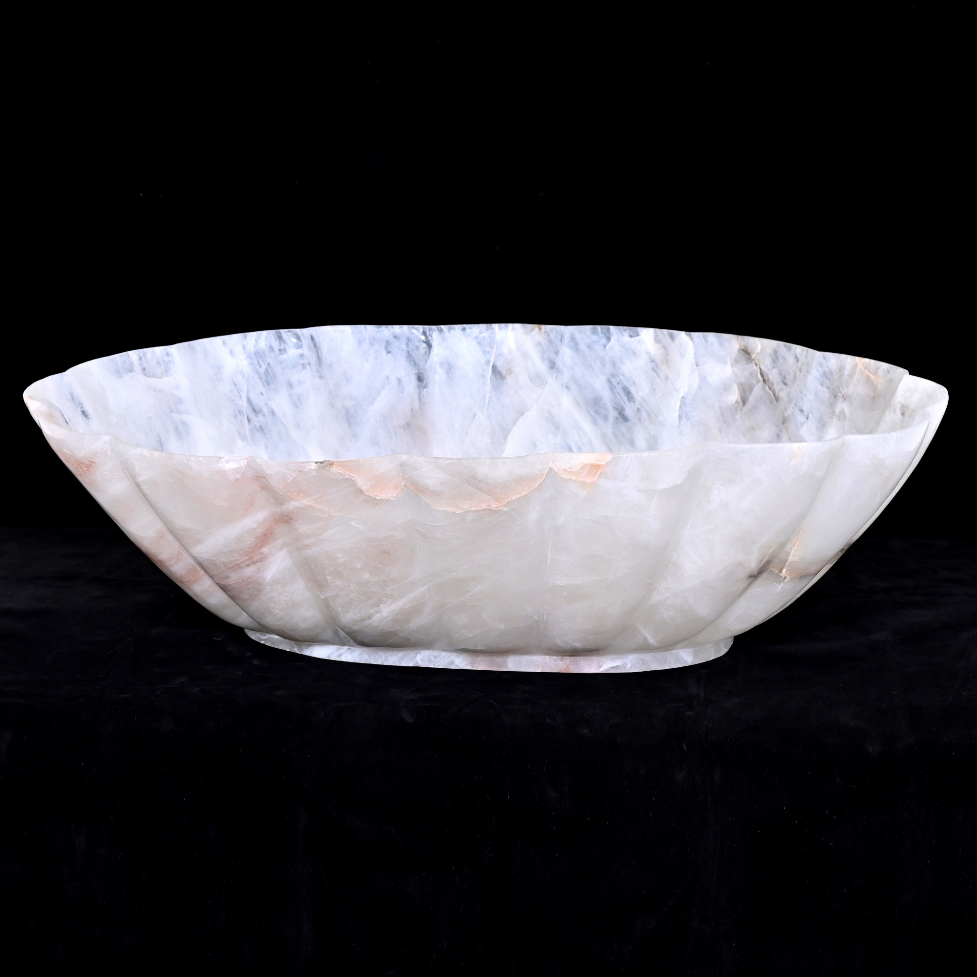Rock crystal bowl