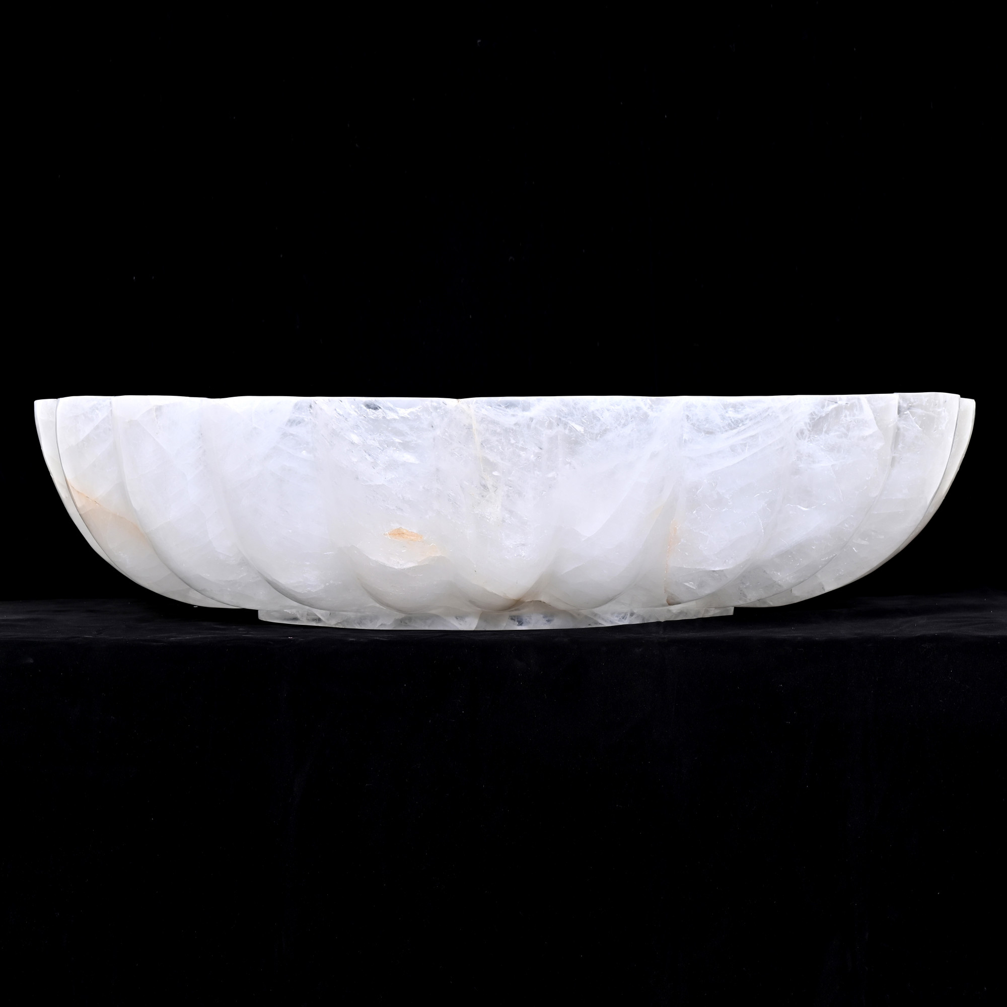 Rock crystal bowl