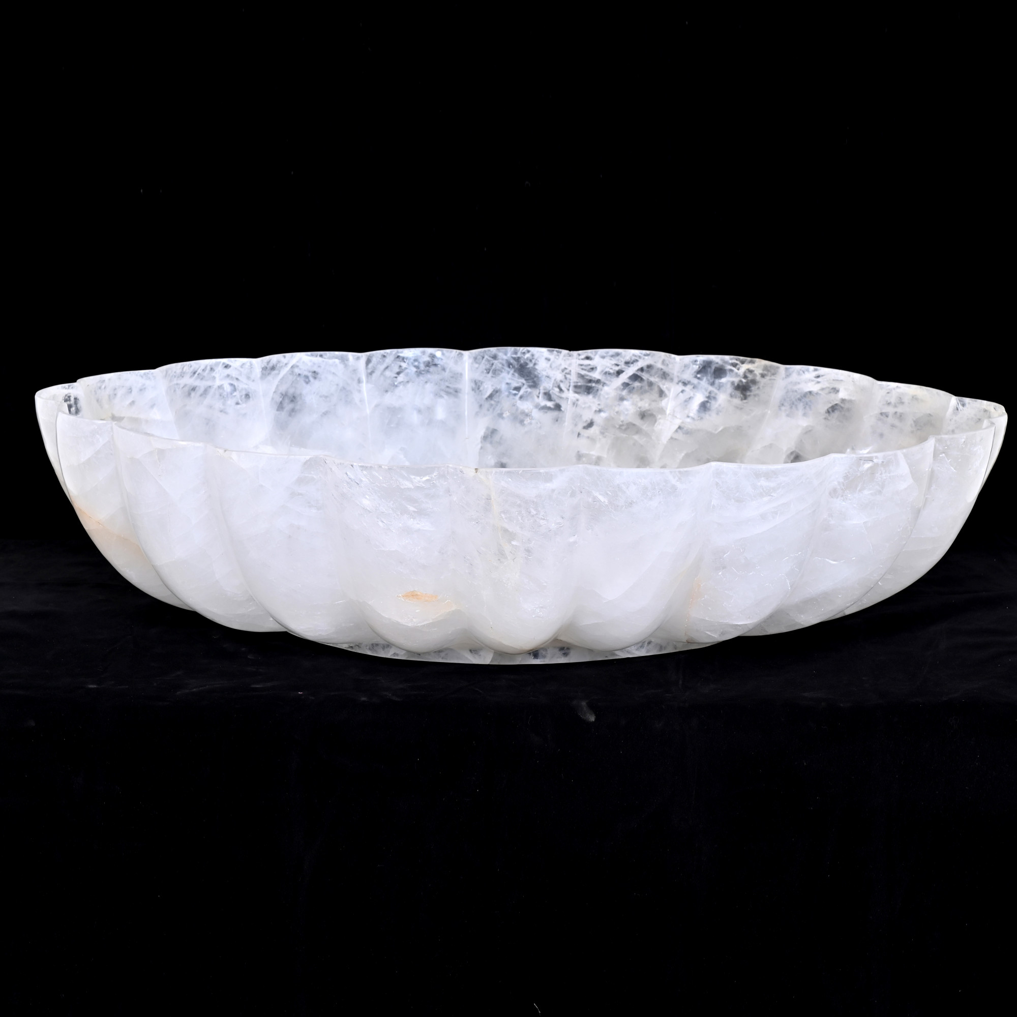 Rock crystal bowl