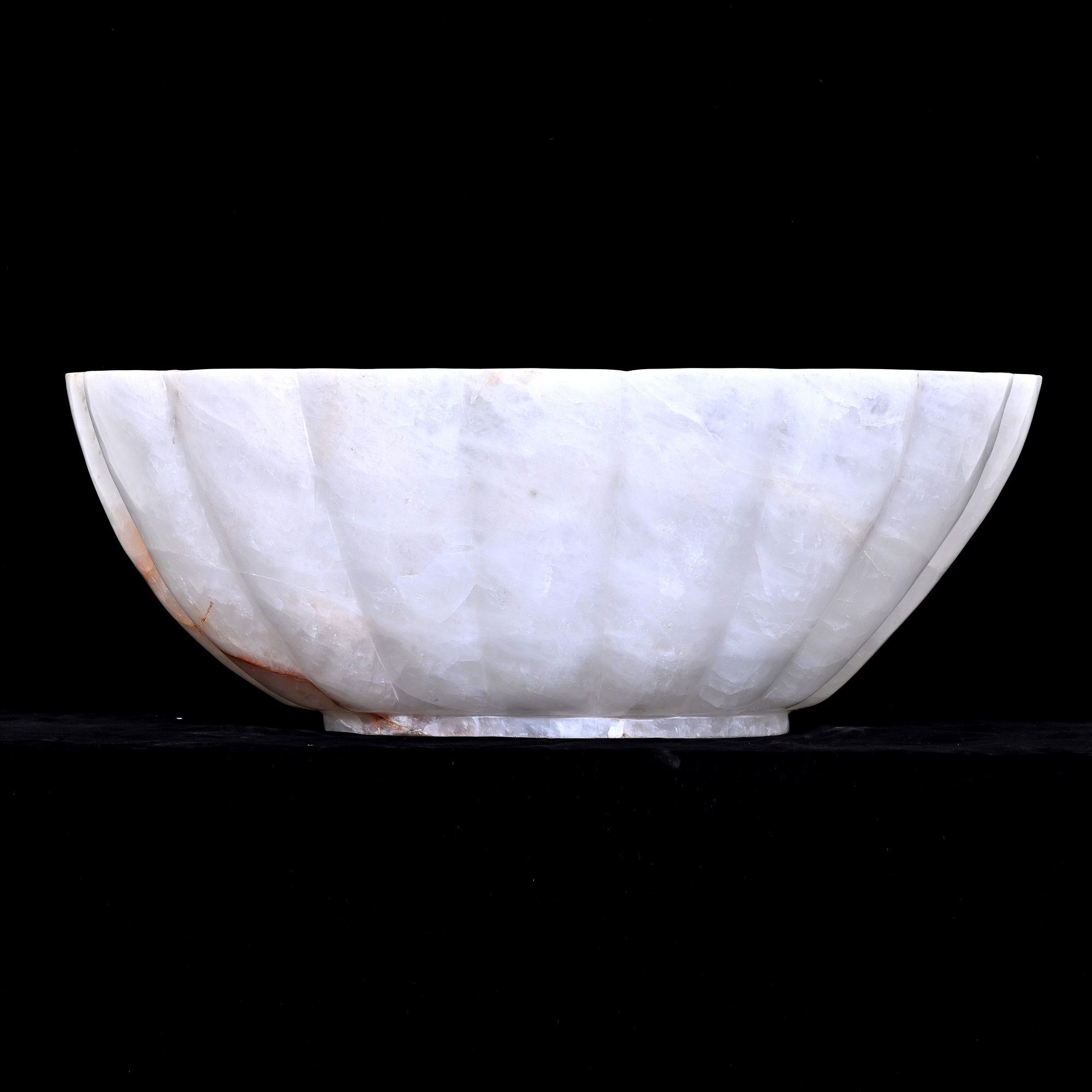 Rock crystal bowl