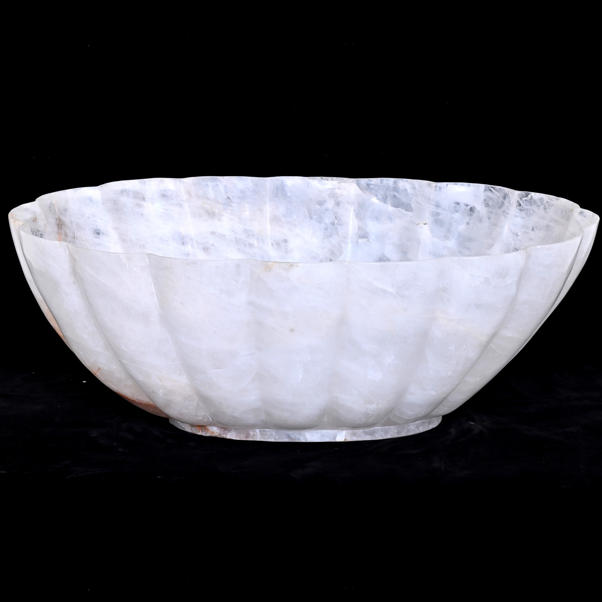Rock crystal bowl