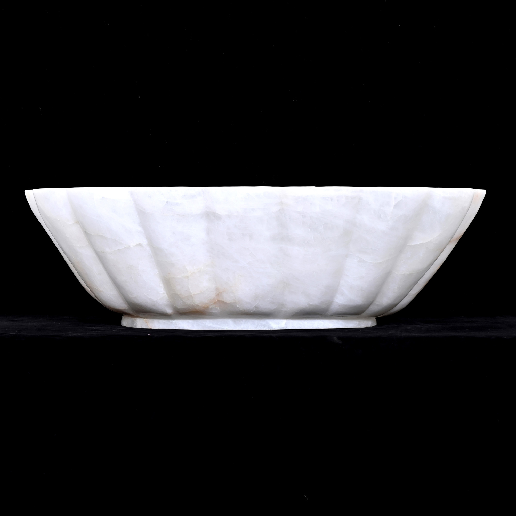 Rock crystal bowl
