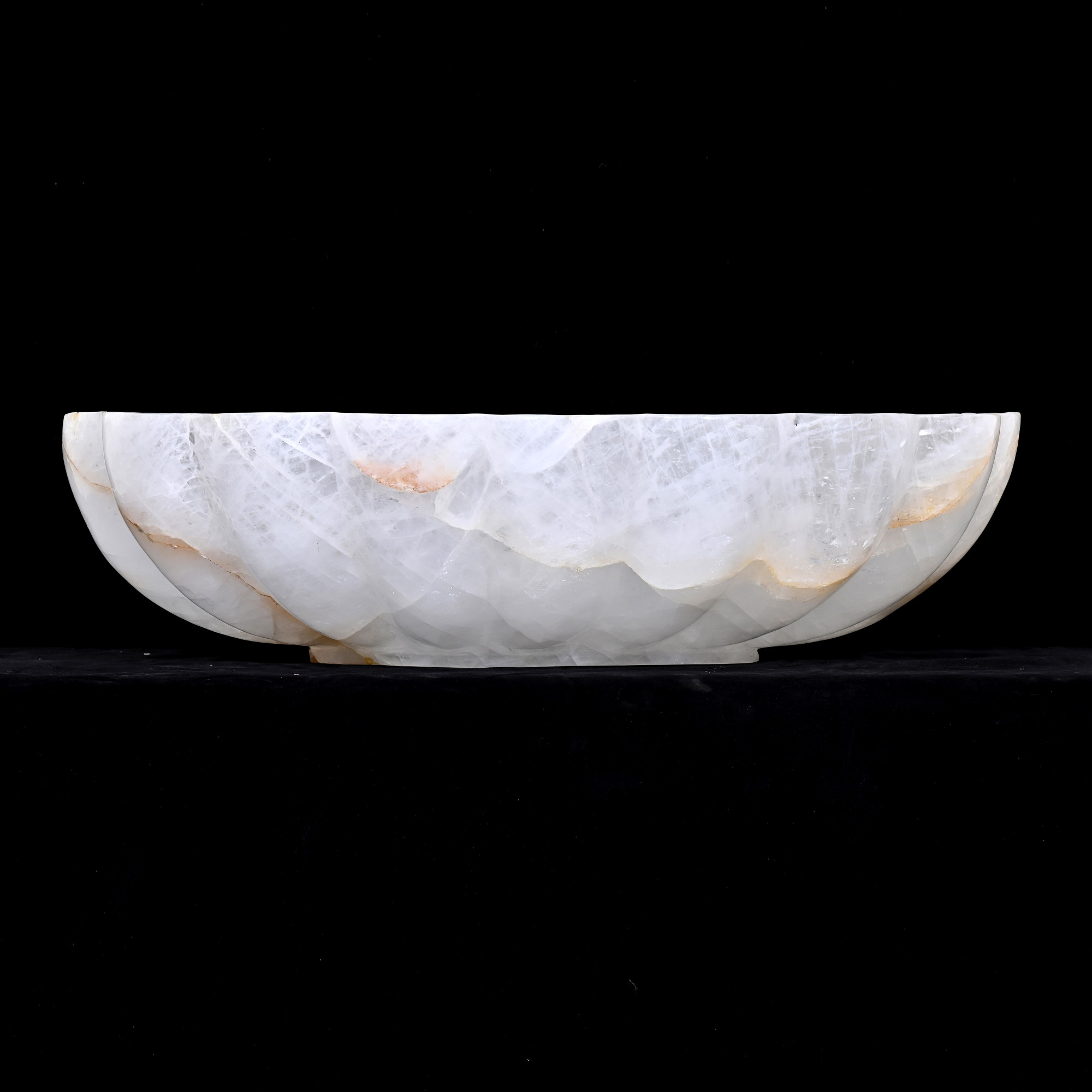 Rock crystal bowl