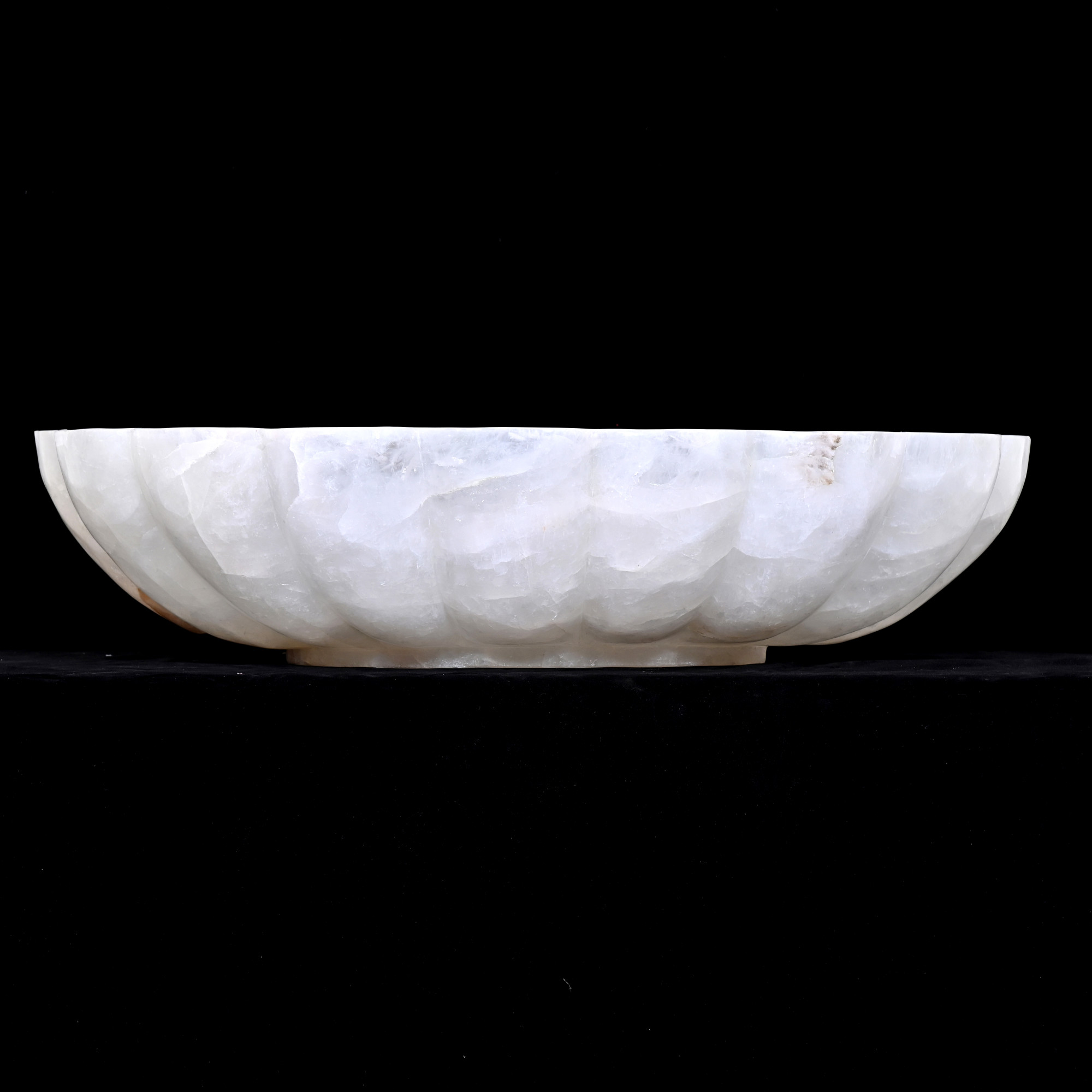 Rock crystal bowl