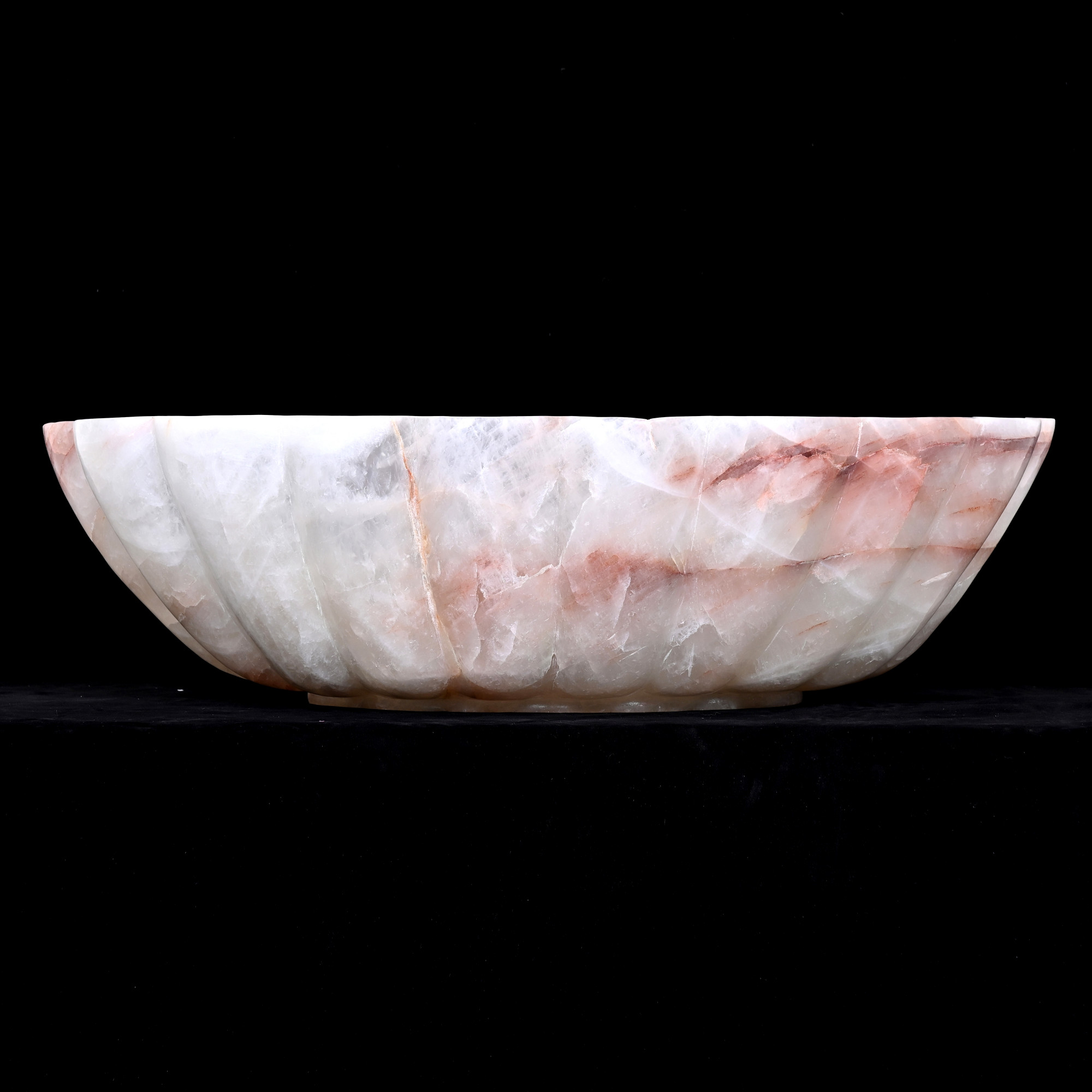 Rock crystal bowl