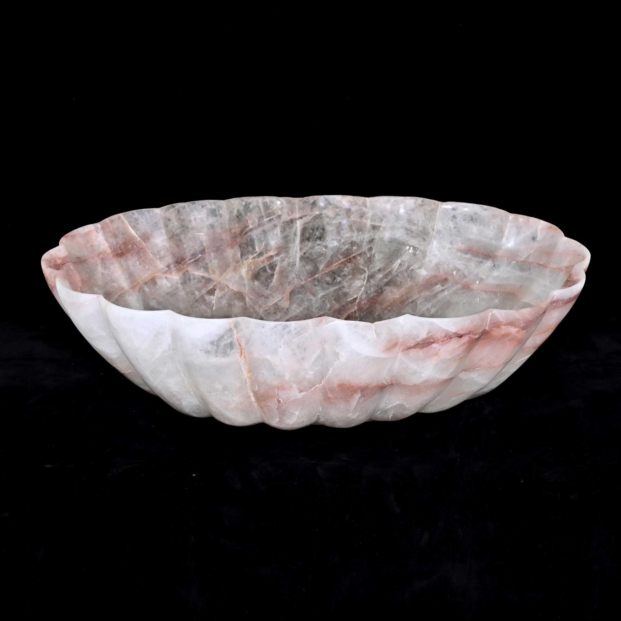 Rock crystal bowl