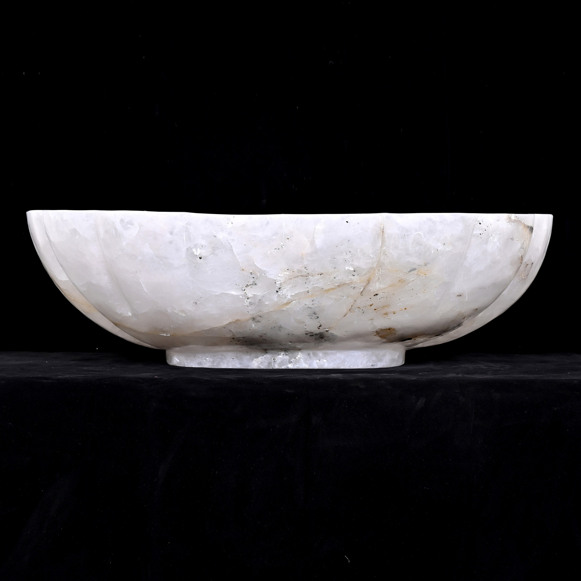 Rock crystal bowl