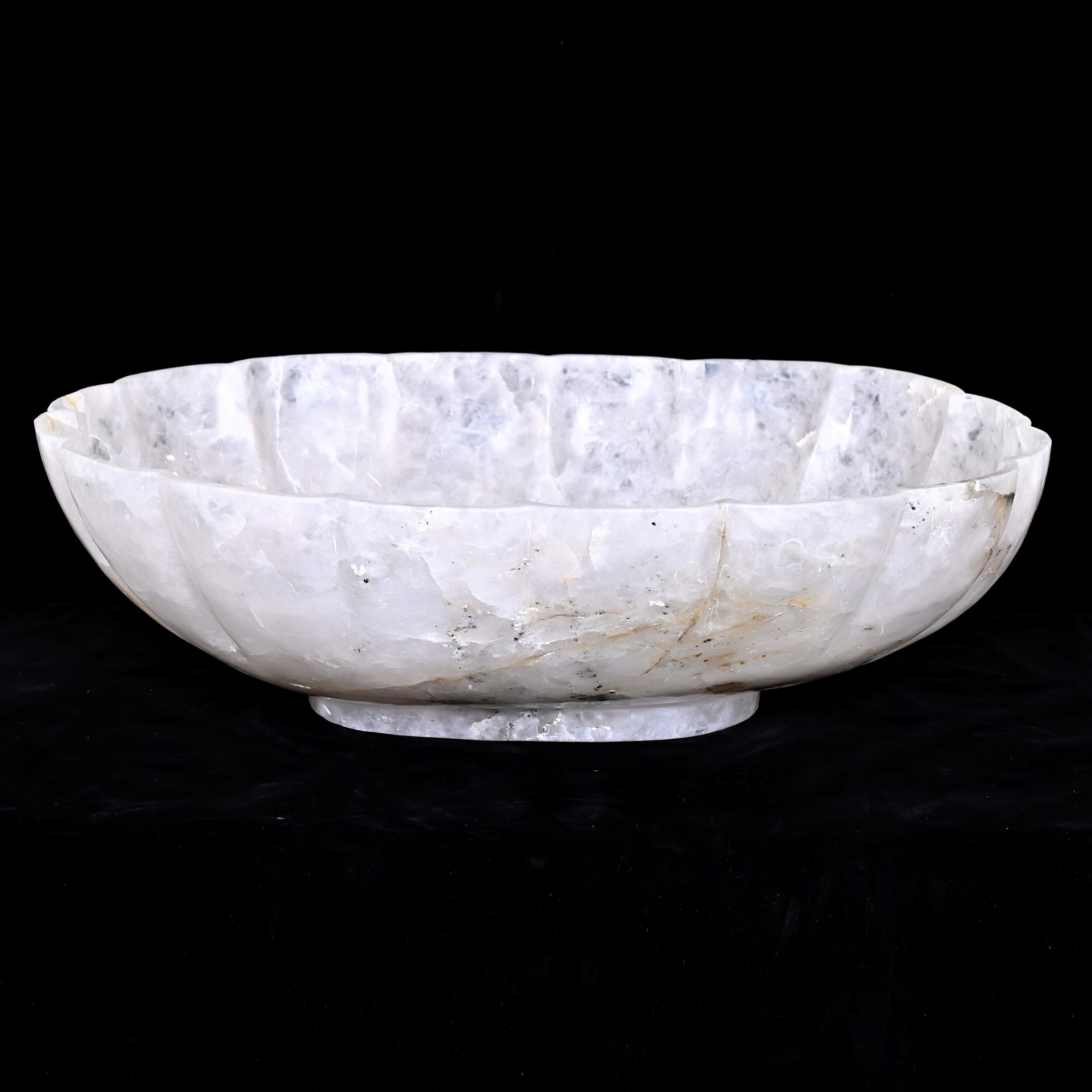 Rock crystal bowl