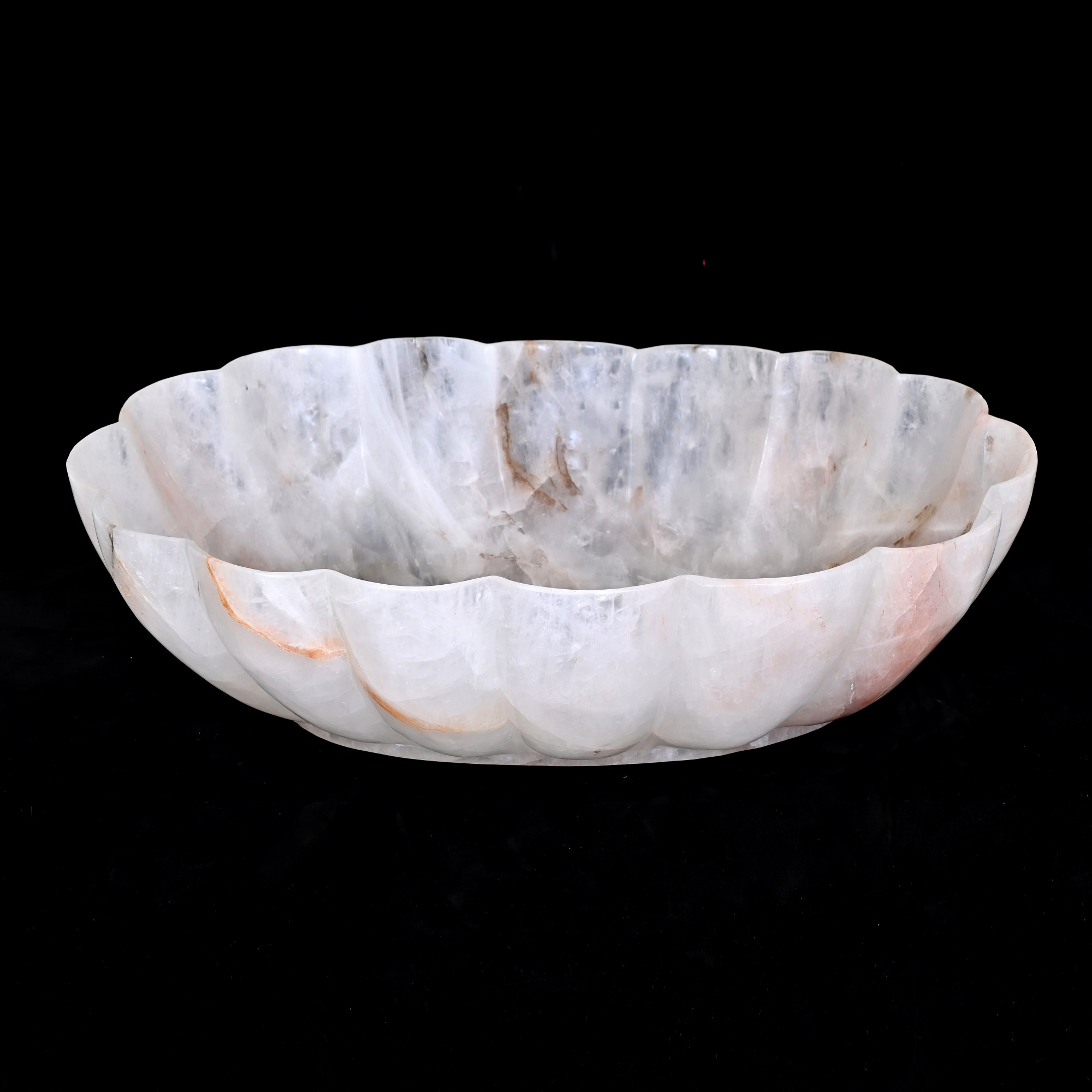 Rock crystal bowl