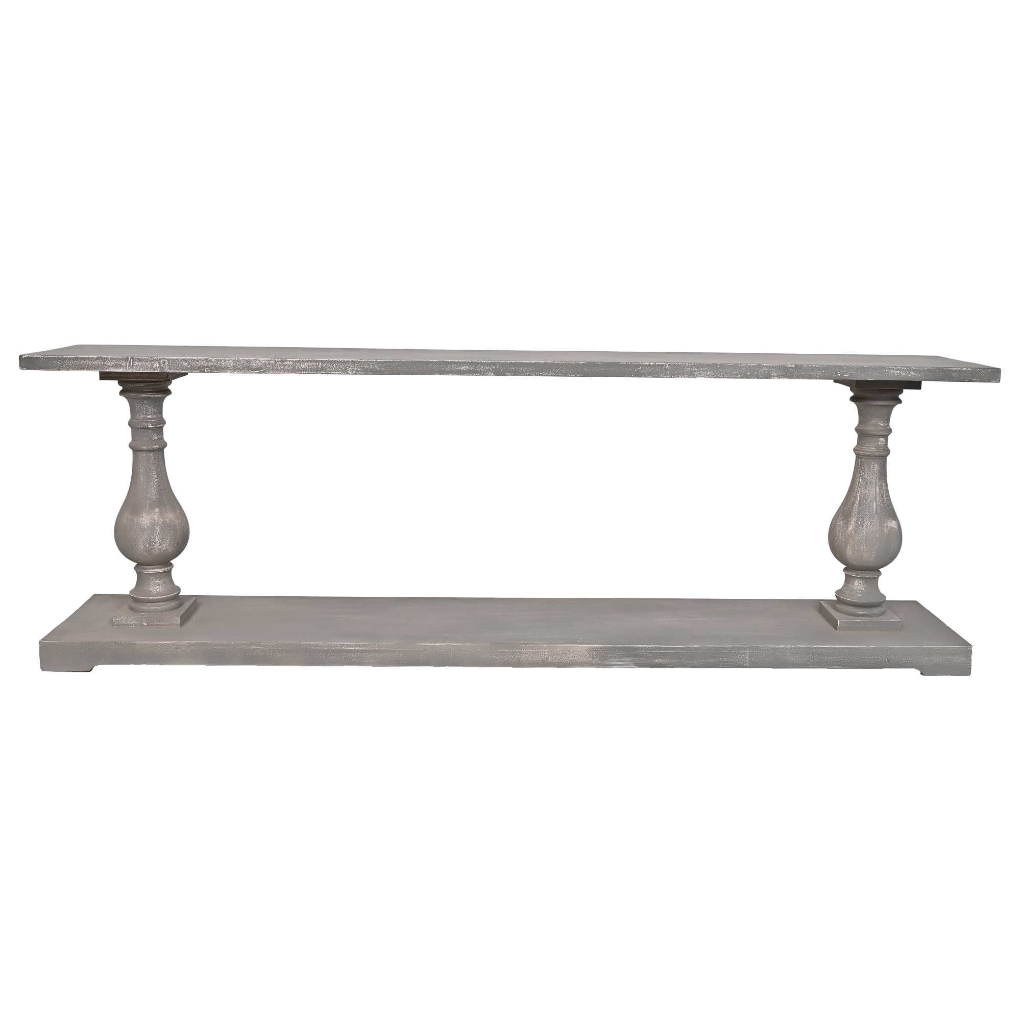 Grey Rustic Wooden Console Table