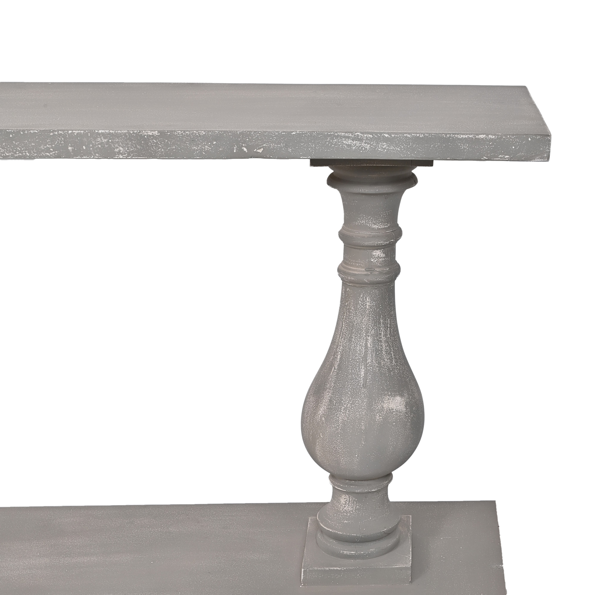 Grey Rustic Wooden Console Table