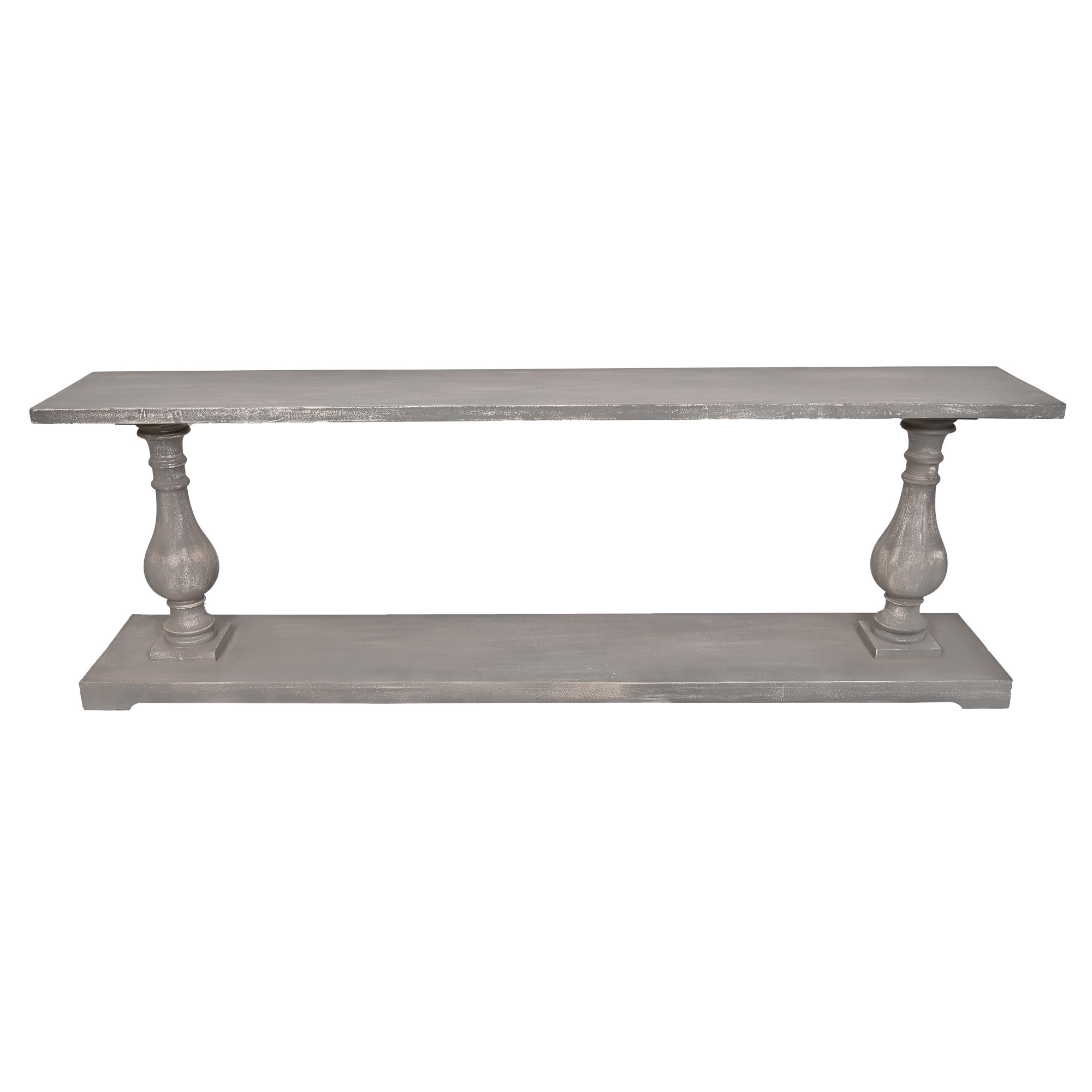 Grey Rustic Wooden Console Table