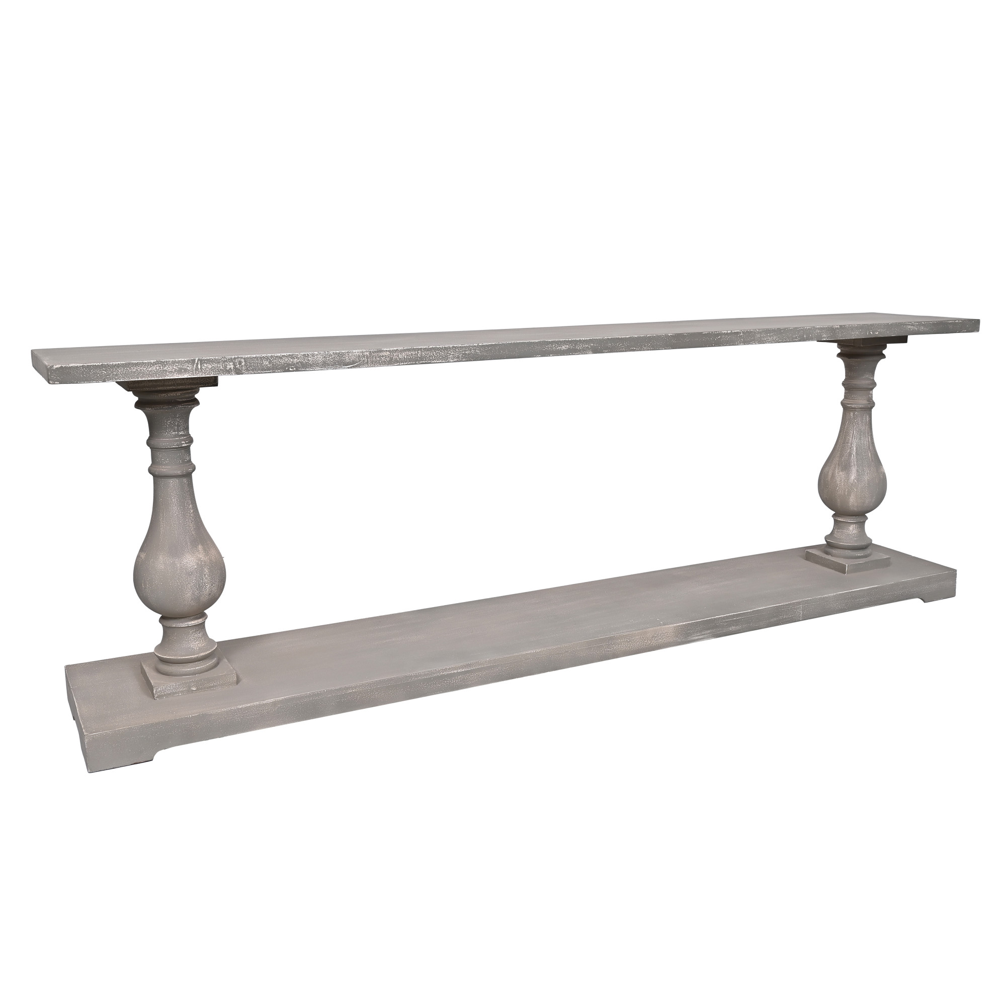 Grey Rustic Wooden Console Table