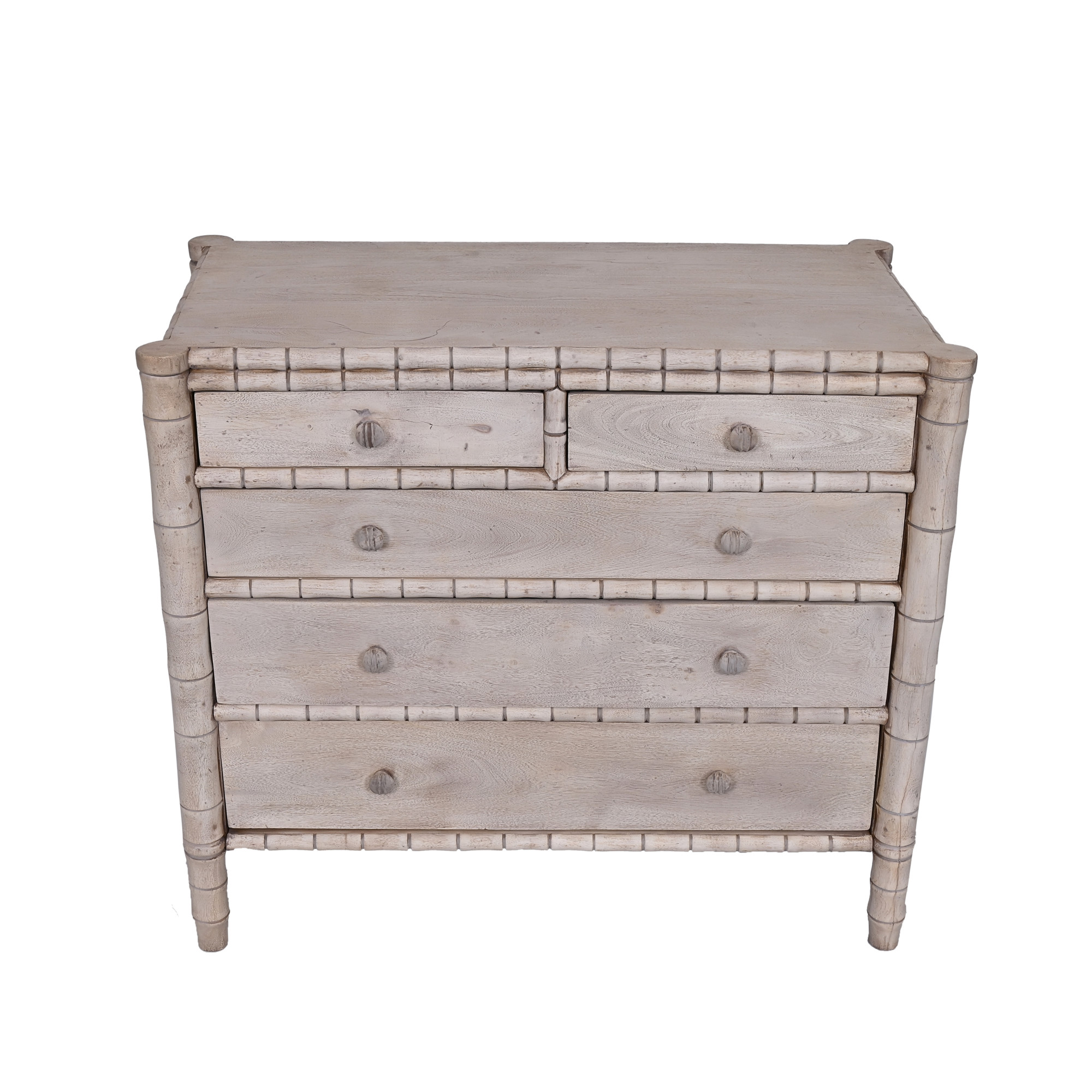 Faux Bamboo wooden Dresser