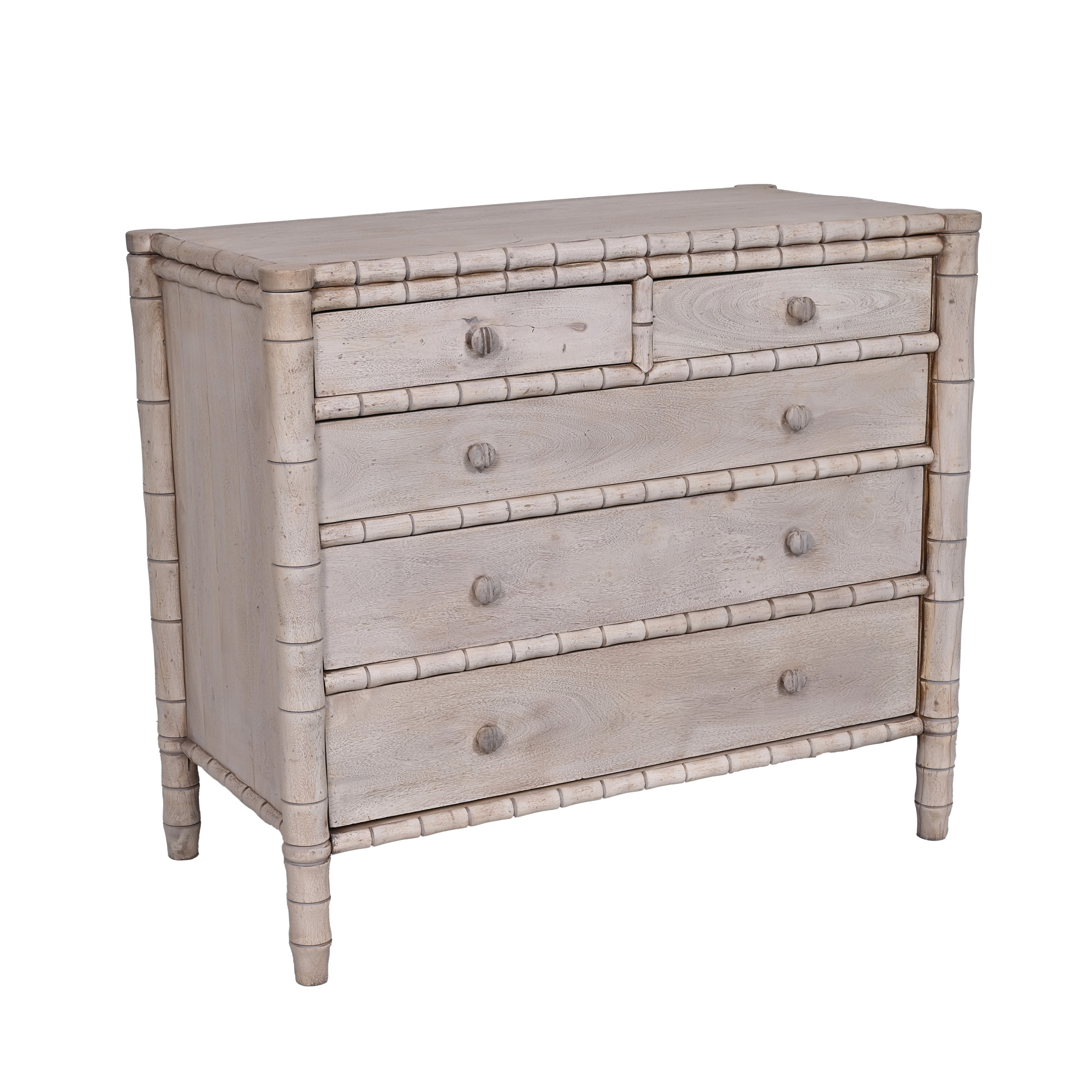 Faux Bamboo wooden Dresser