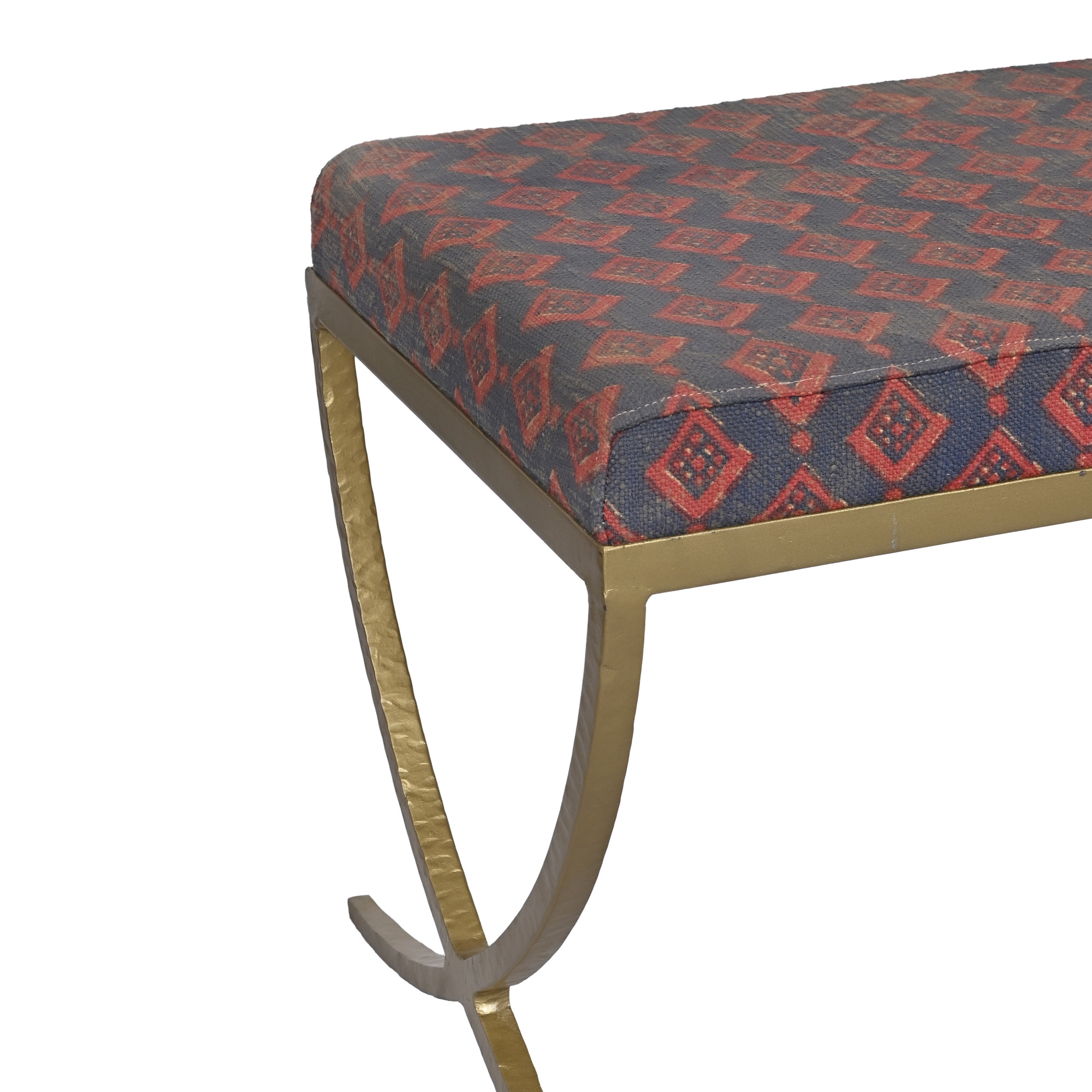 Iron geometric bench