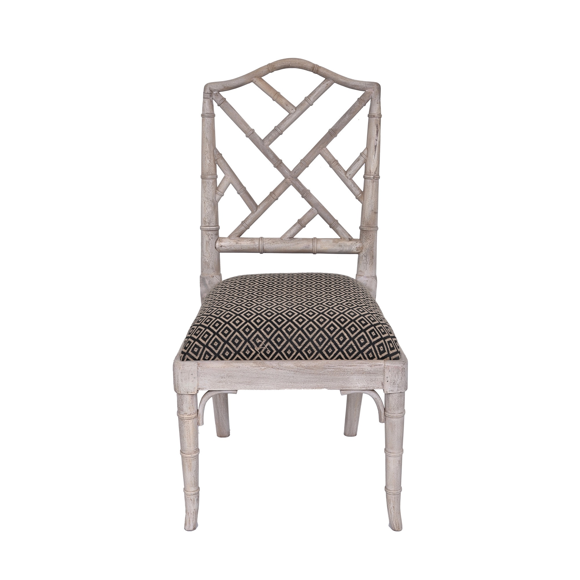 Faux Bamboo Dining Chairs- Pale wood