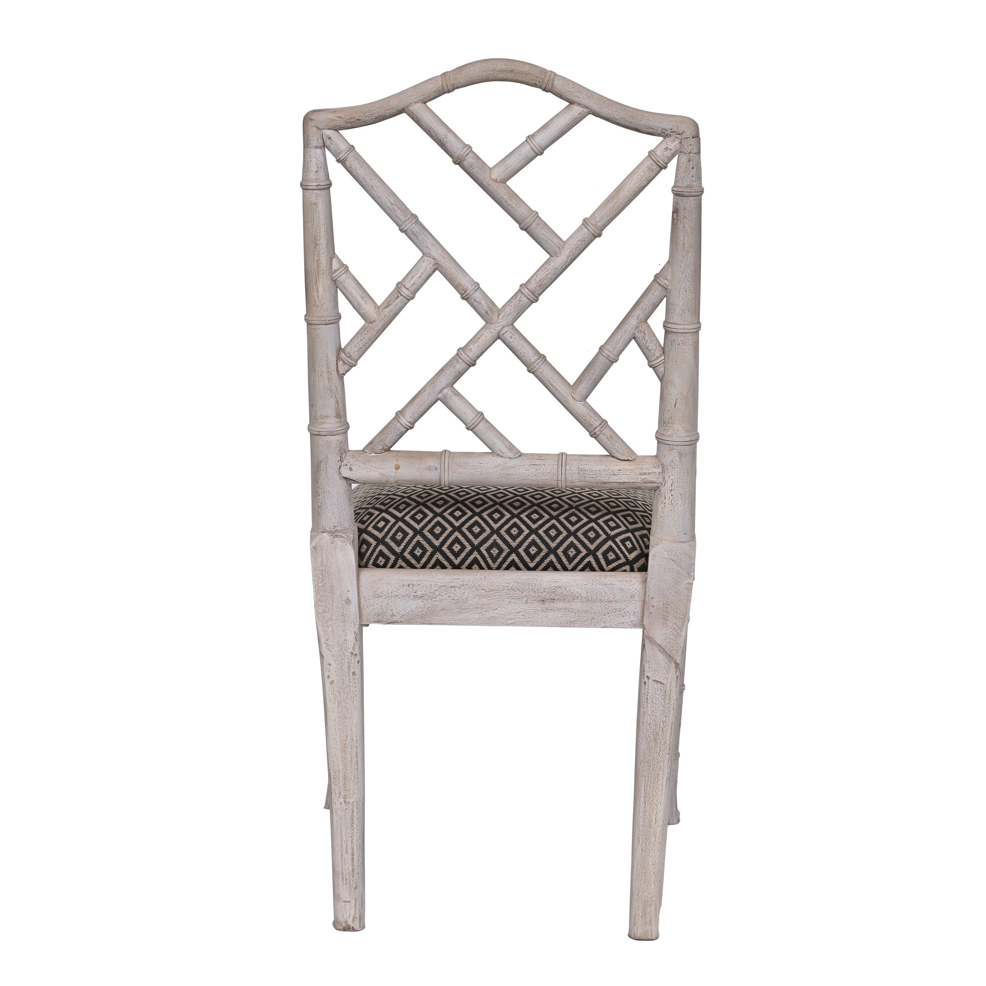 Faux Bamboo Dining Chairs- Pale wood