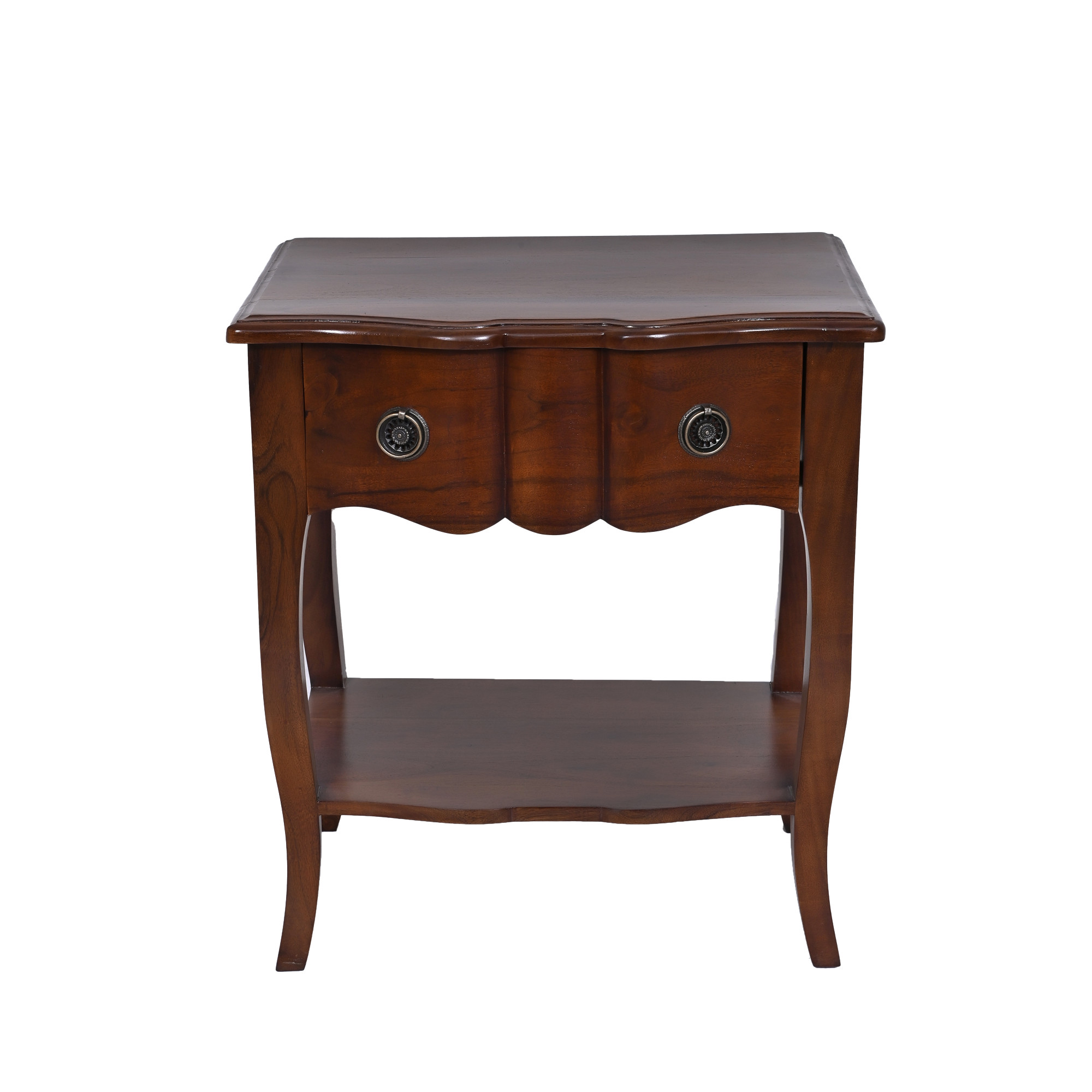 French Classic Wooden Bedside Table