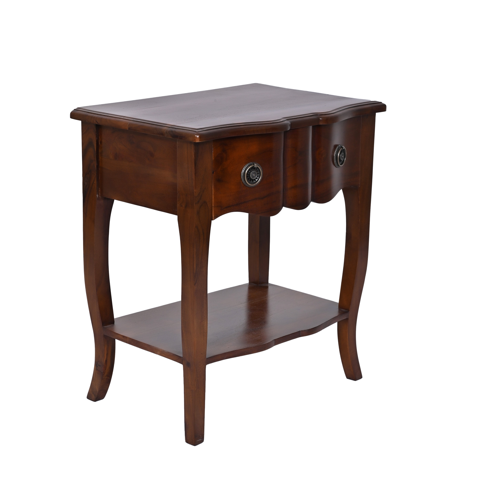 French Classic Wooden Bedside Table