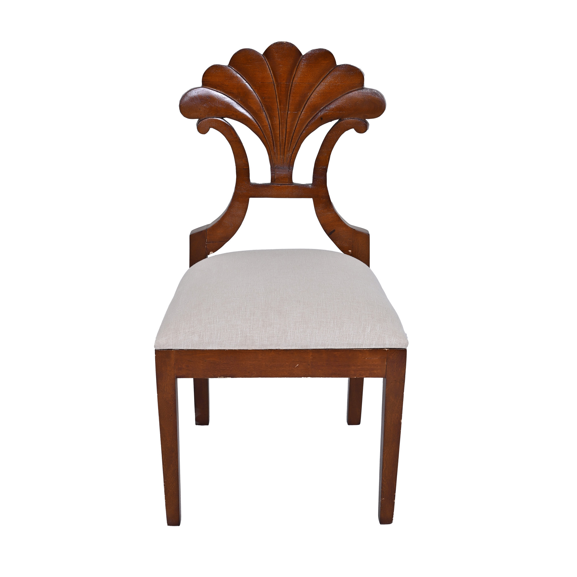 Floral-Back  Accent Dining Chair